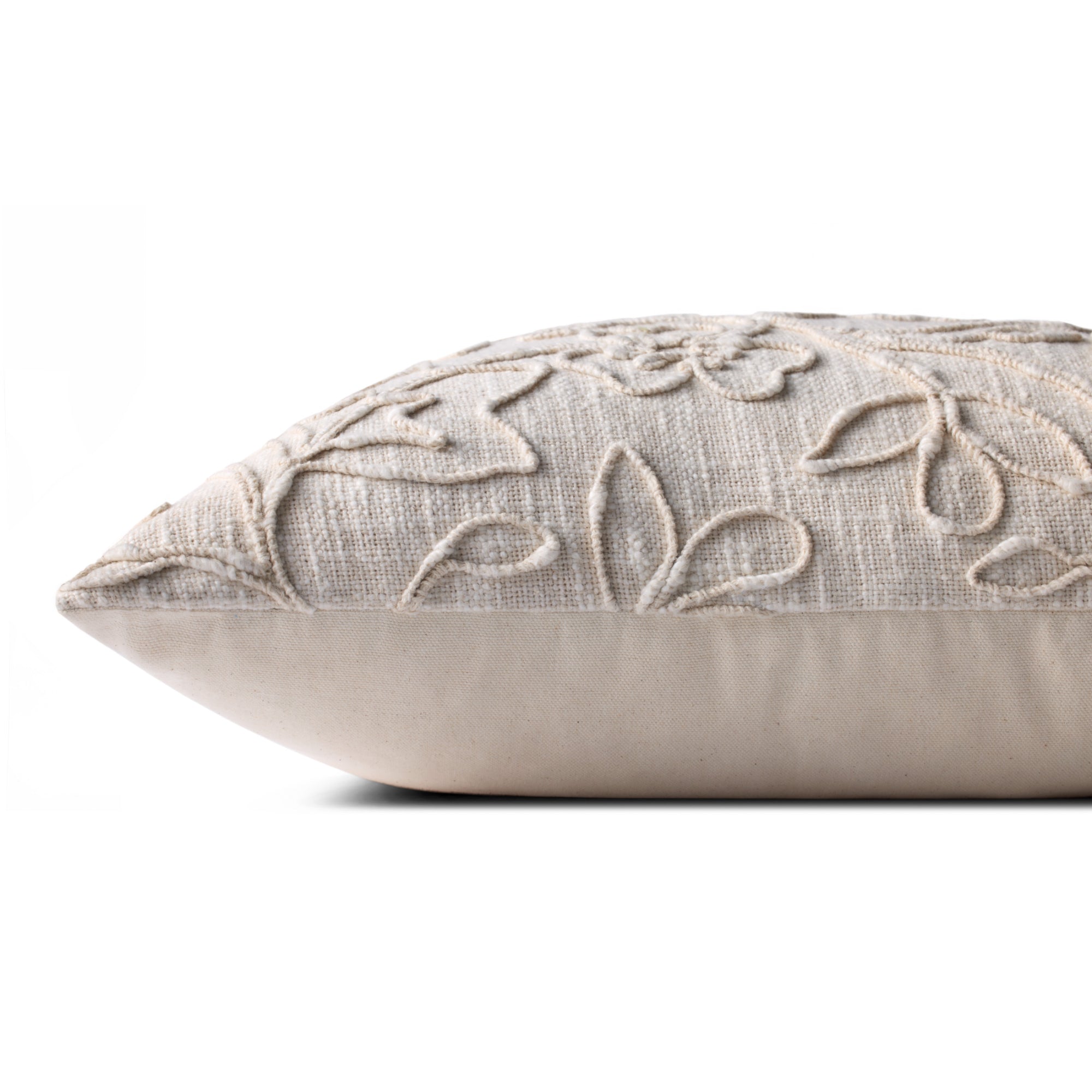 Loloi PLL0127 Natural Cover with Down Pillow