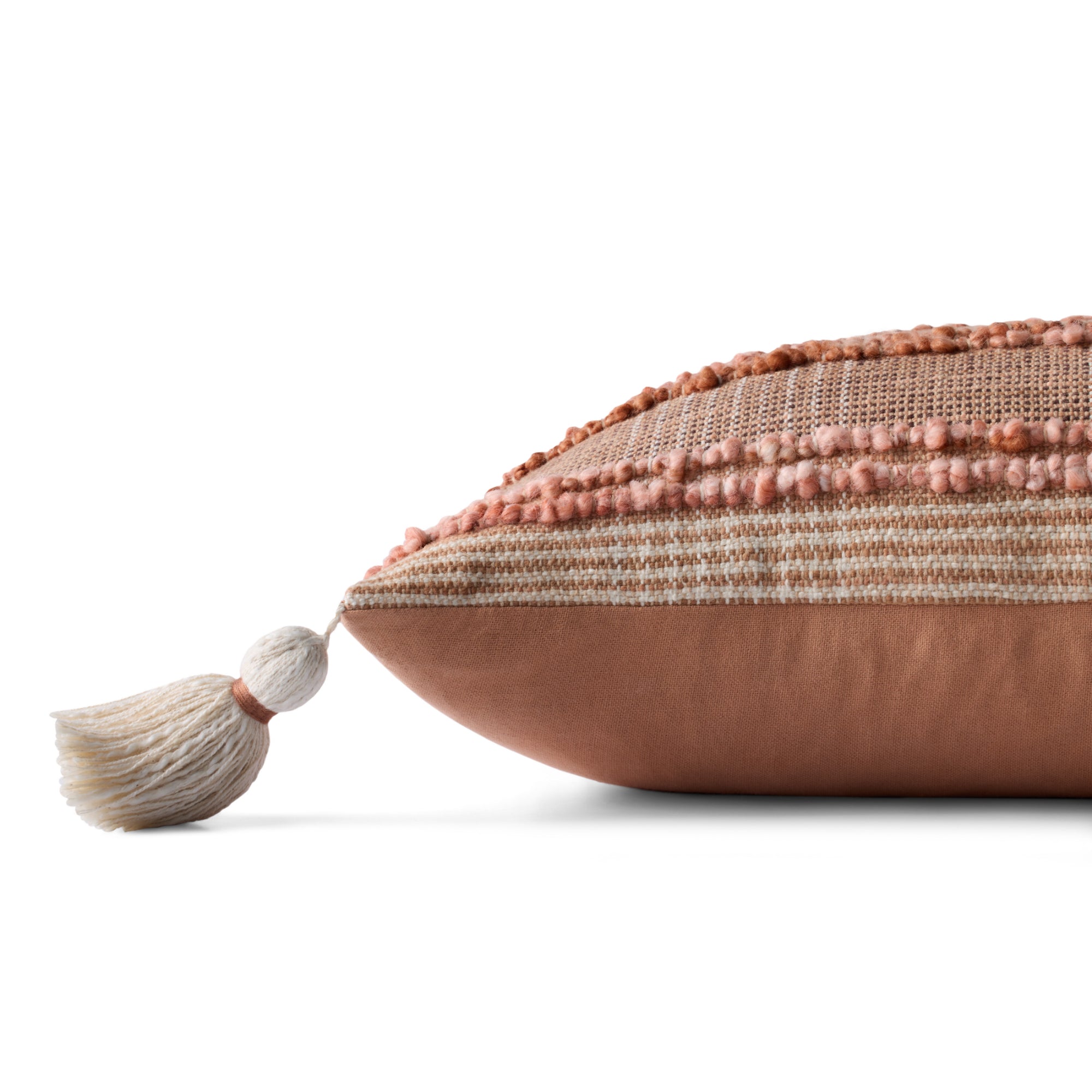 Loloi PLL0137 Rust/Multi 12'' x 27'' Cover with Down Pillow