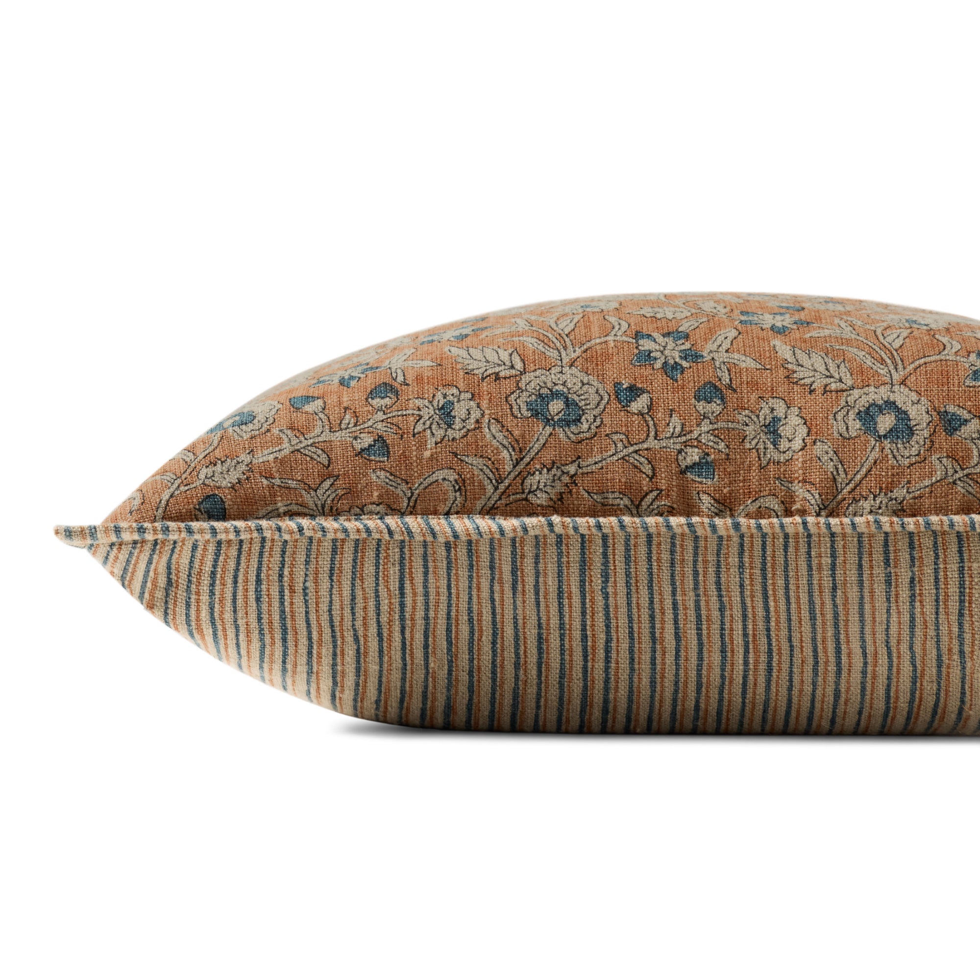 Loloi Peach/Multi 18'' x 18'' Cover with Down Pillow