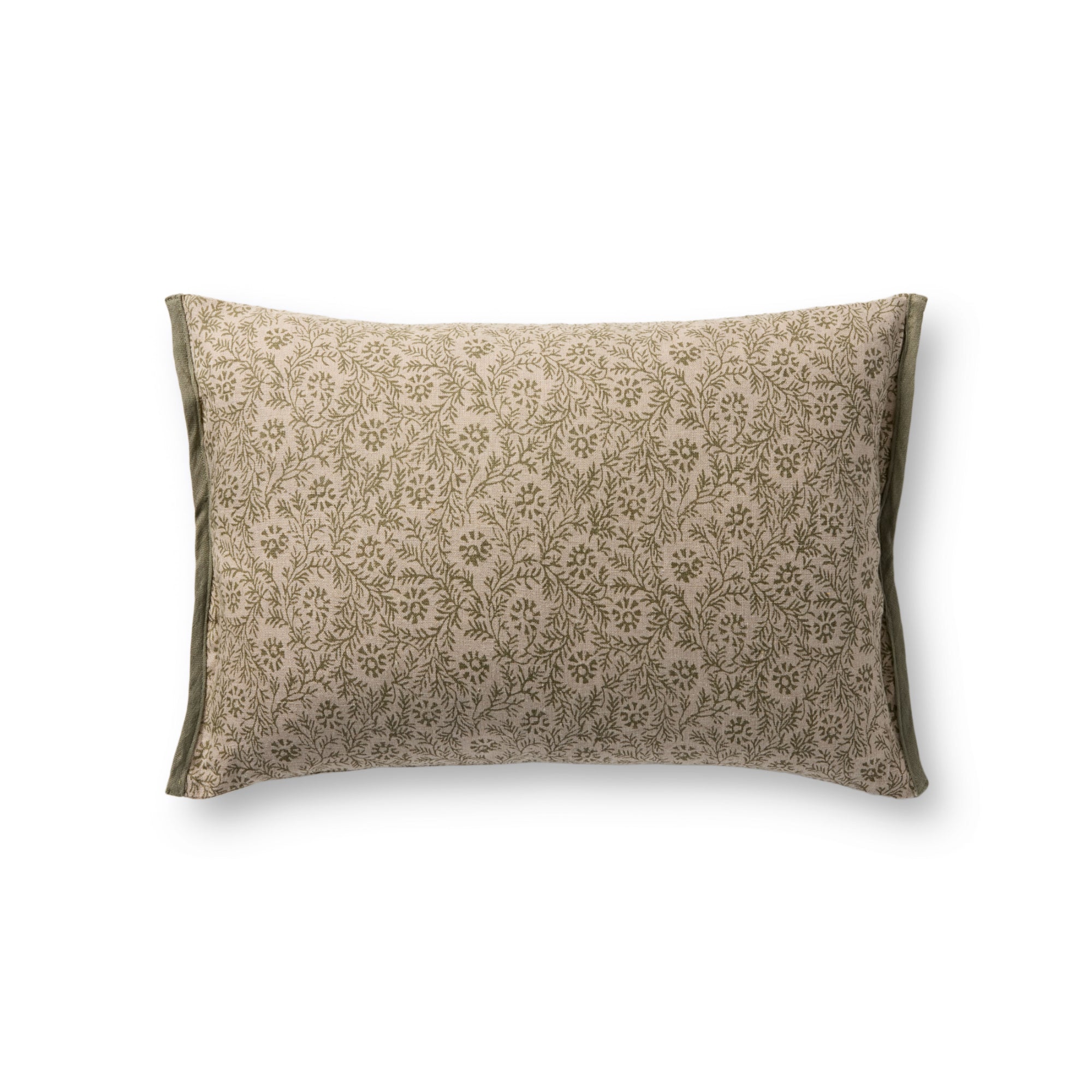 Loloi PLL0194 Green 13'' x 21'' Cover with Down Pillow