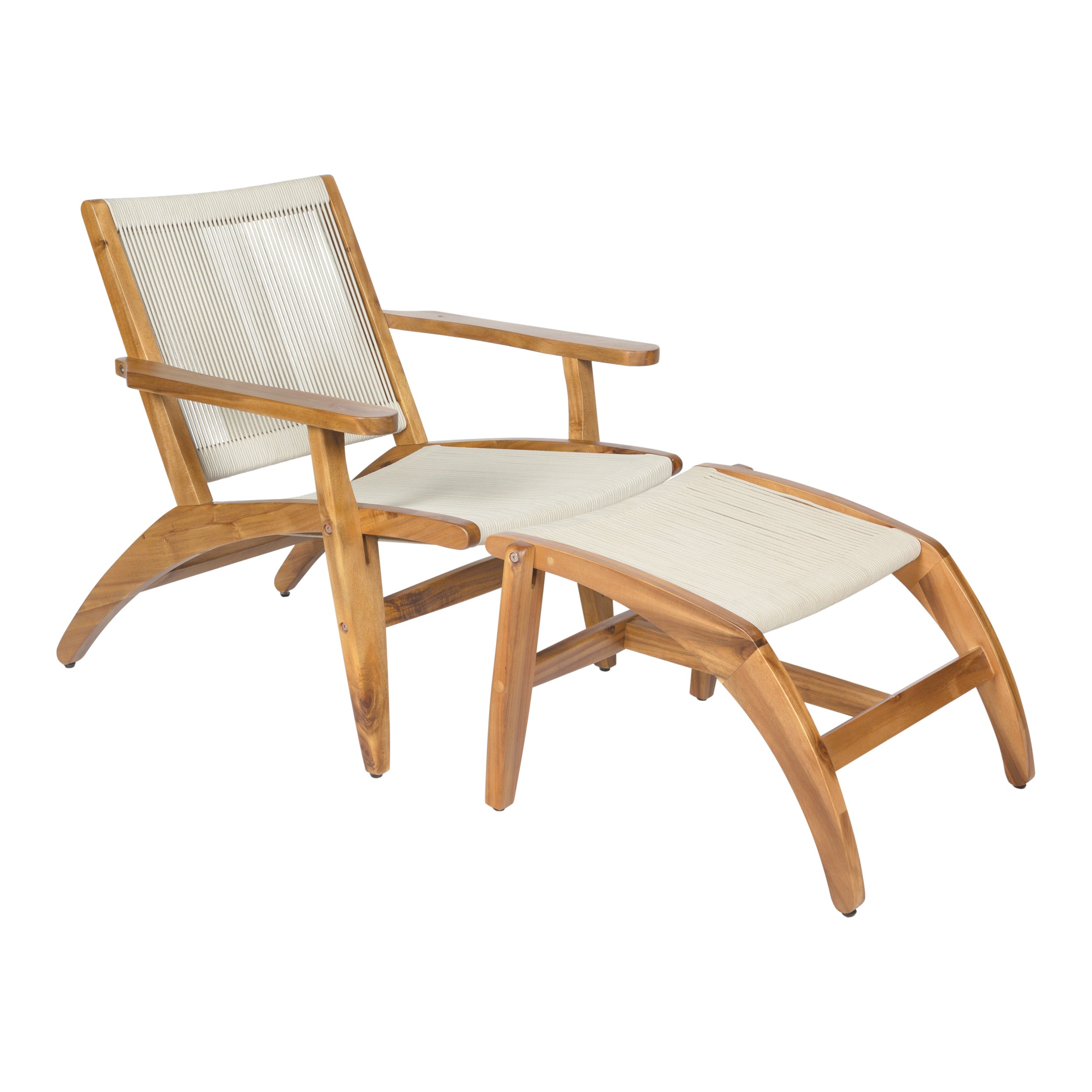Norway Lounge Chair and Ottoman - Set of Two