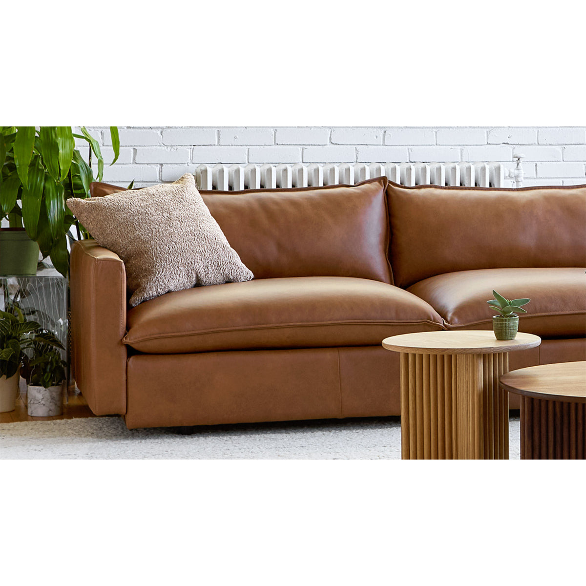 Sola Sofa - Raleigh Chestnut Leather