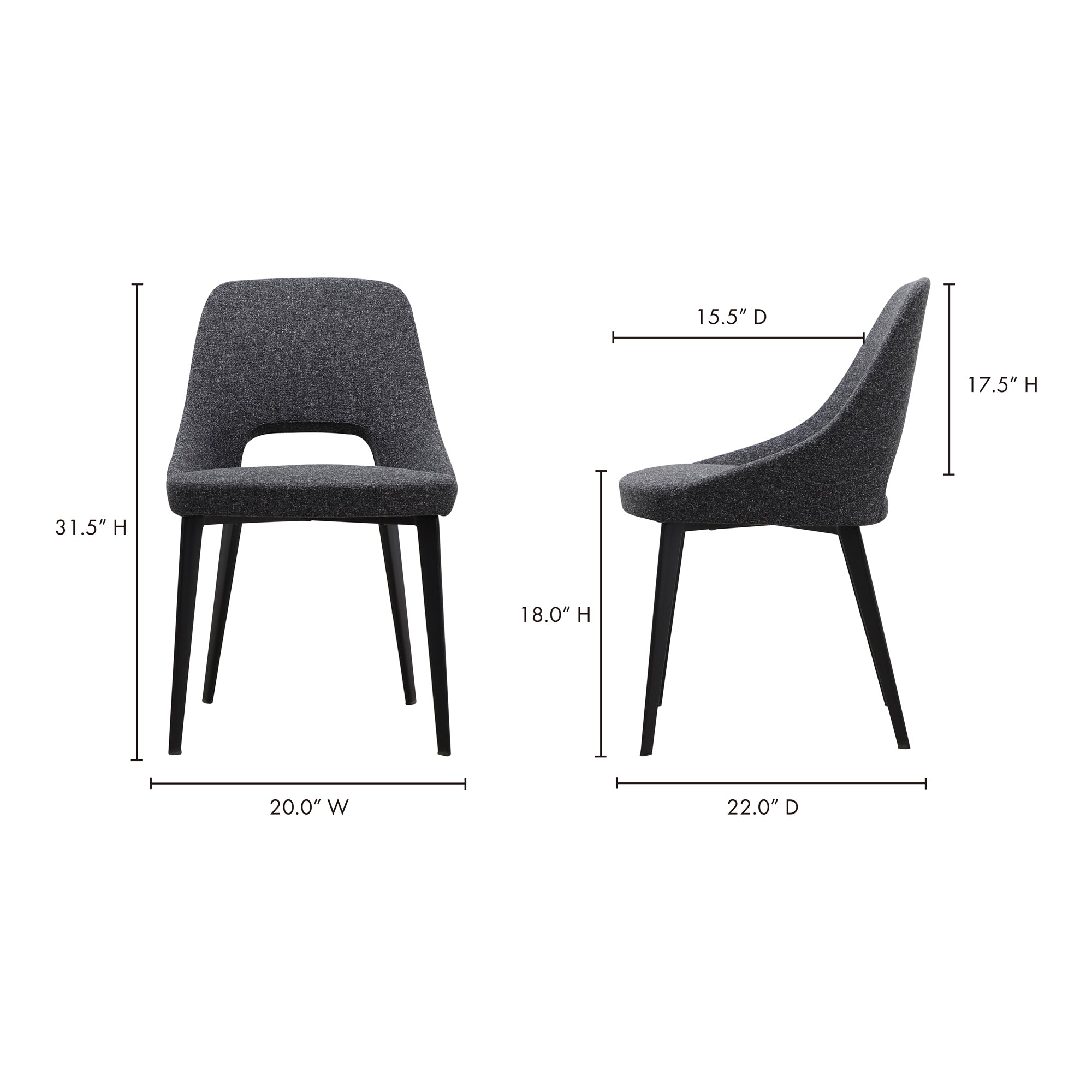 Tizz Dining Chair Dining Room Chairs Moe's    Four Hands, Mid Century Modern Furniture, Old Bones Furniture Company, Old Bones Co, Modern Mid Century, Designer Furniture, Furniture Sale, Warehouse Furniture Sale, Tizz Dining Chair Sale, https://www.oldbonesco.com/