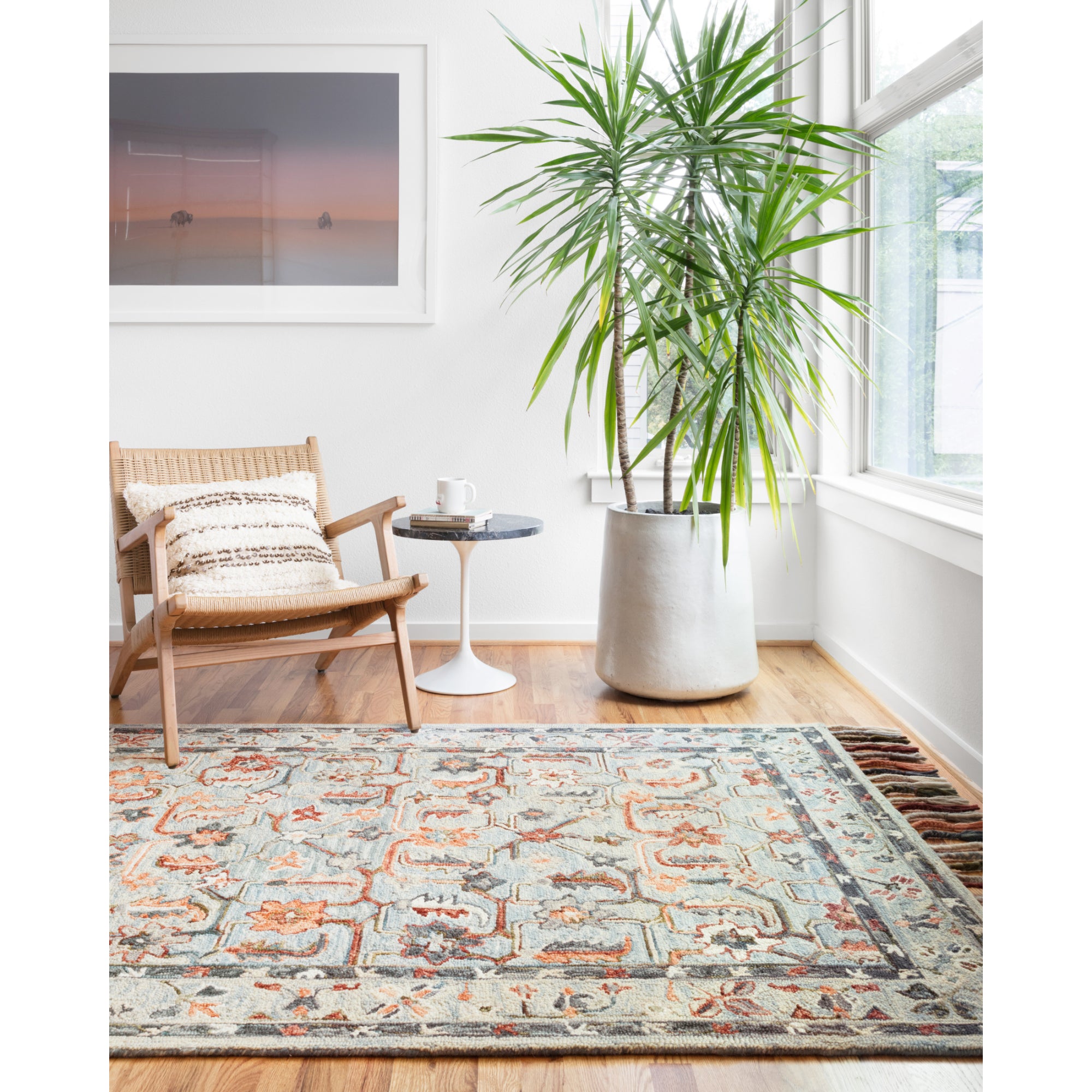Loloi Elka Sky/Multi 18" x 18" Sample Rug