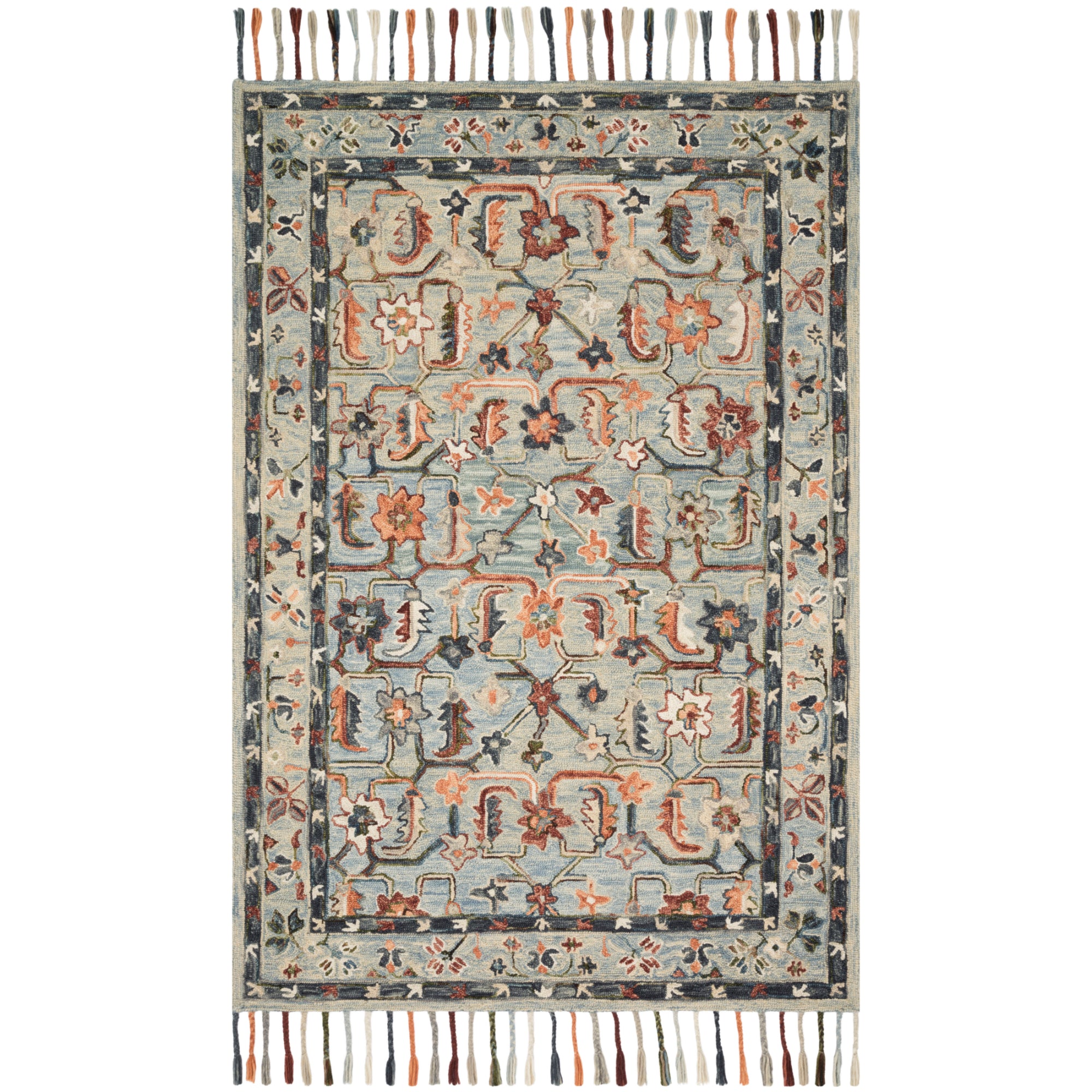 Loloi Elka Sky/Multi 18" x 18" Sample Rug
