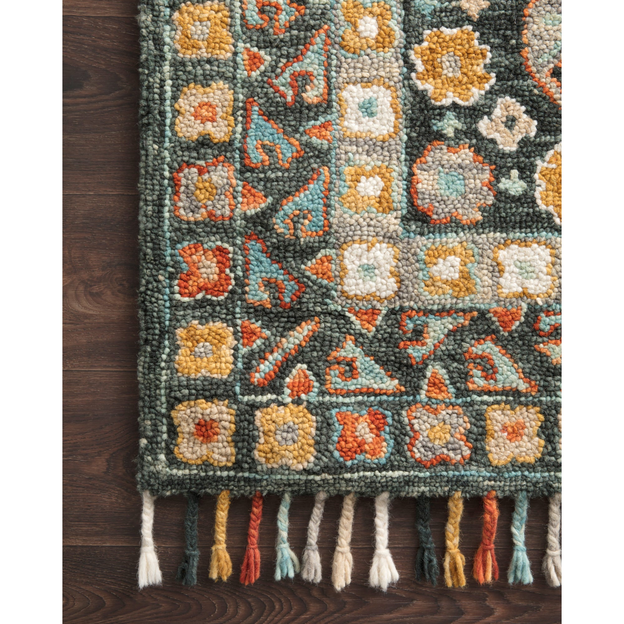 Loloi Elka Denim/Multi 18" x 18" Sample Rug