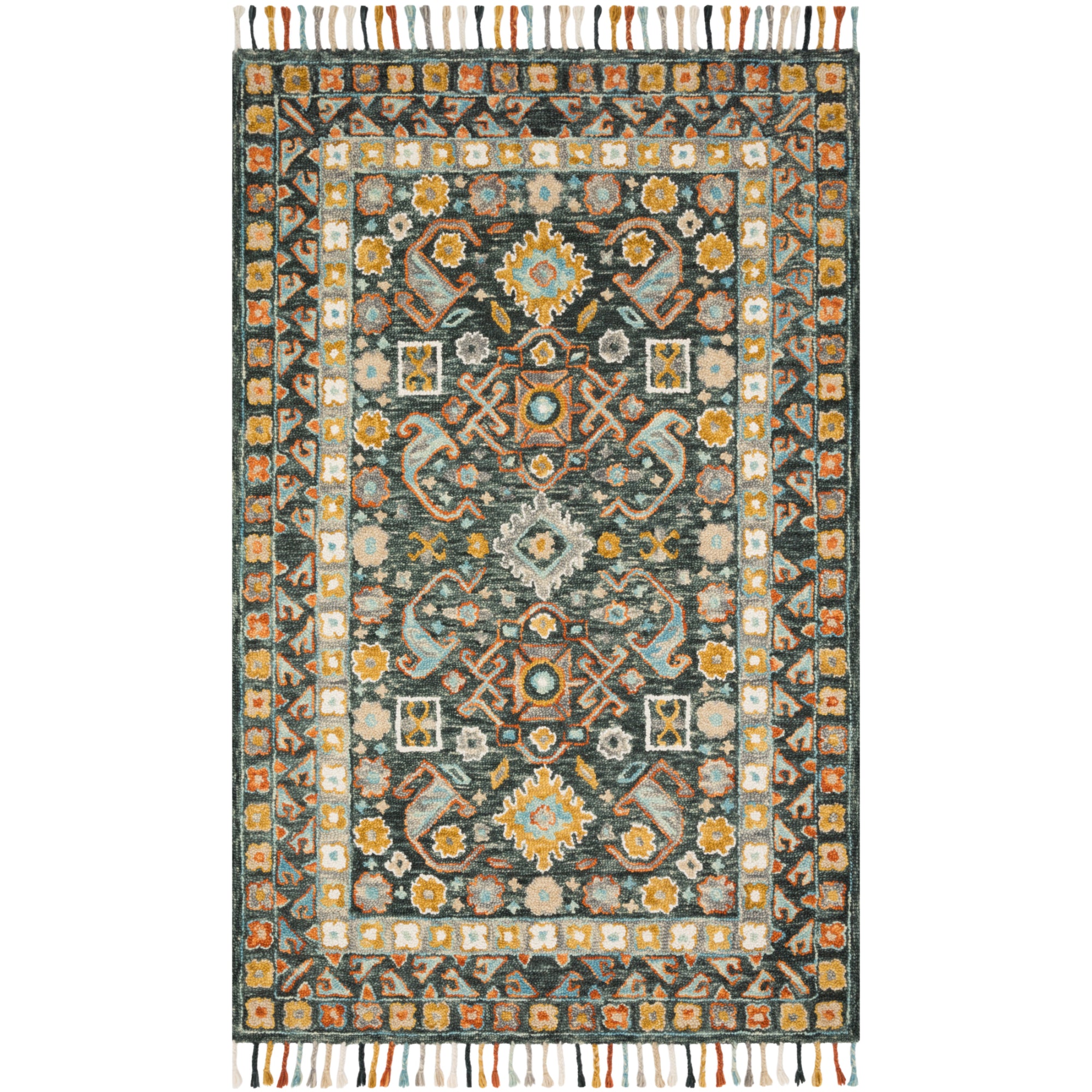 Loloi Elka Denim/Multi 18" x 18" Sample Rug