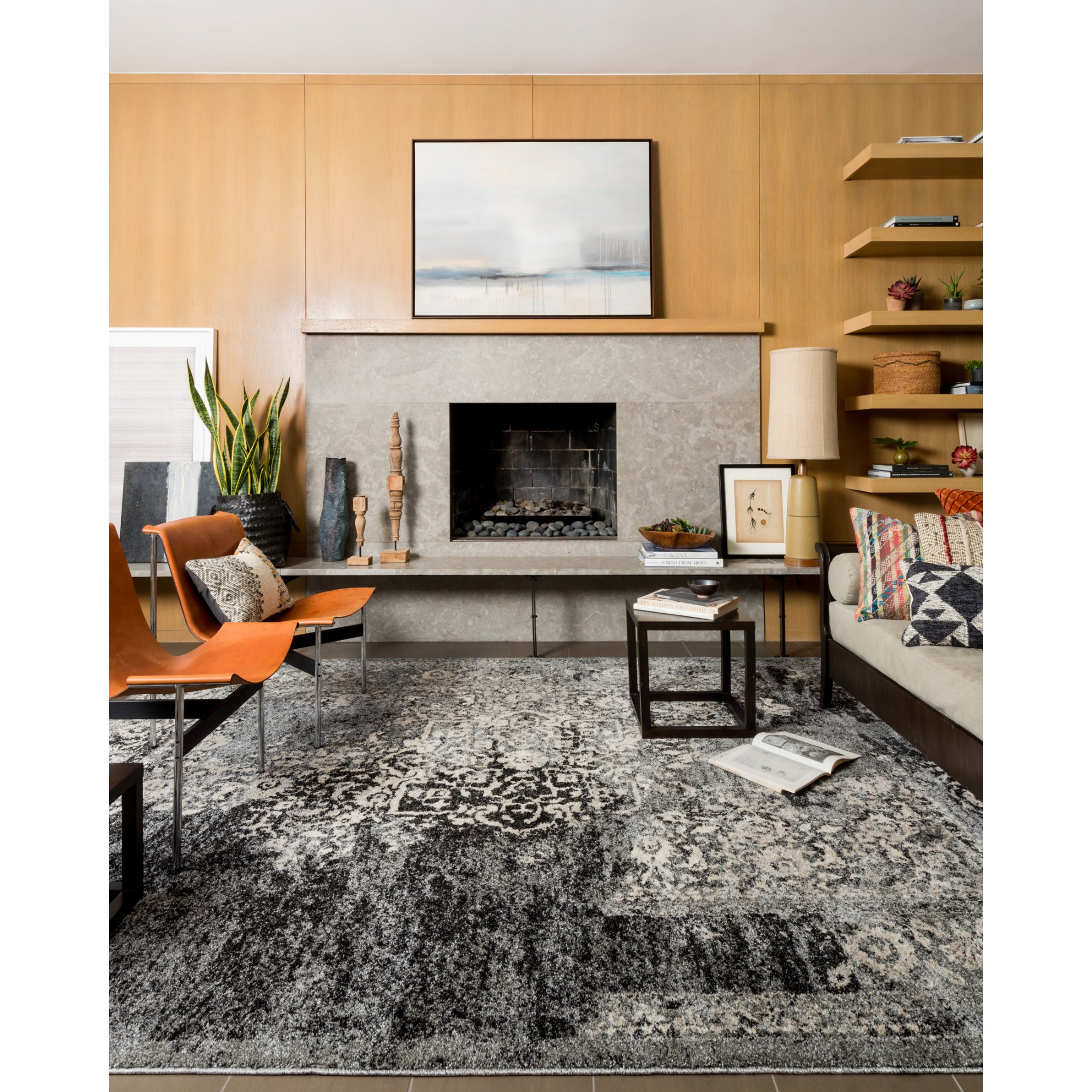Loloi Emory EB-01 Black/Ivory Rug
