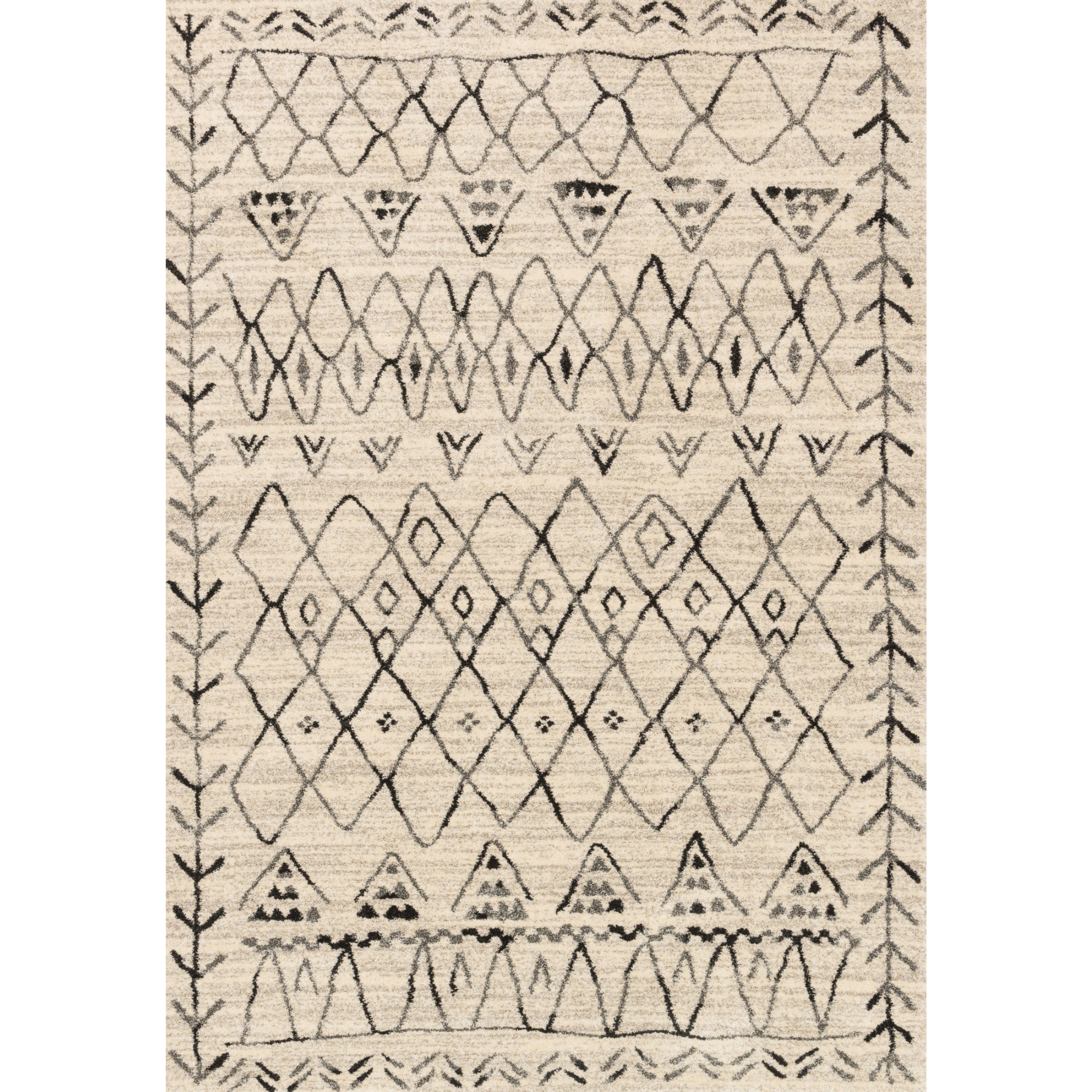 Loloi Emory Heather Gray/Black Rug