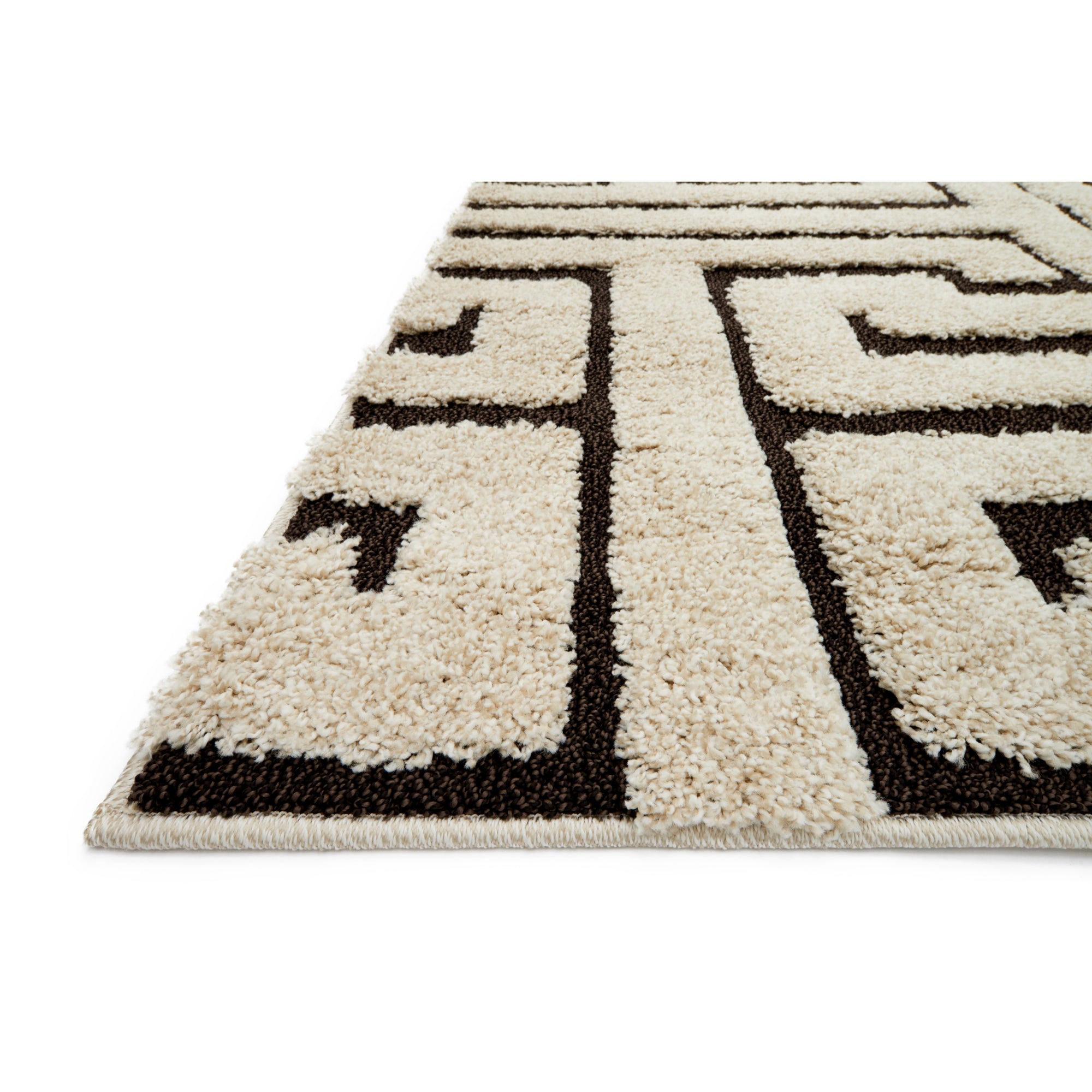 Loloi Enchant Ivory/Dark Brown Rug