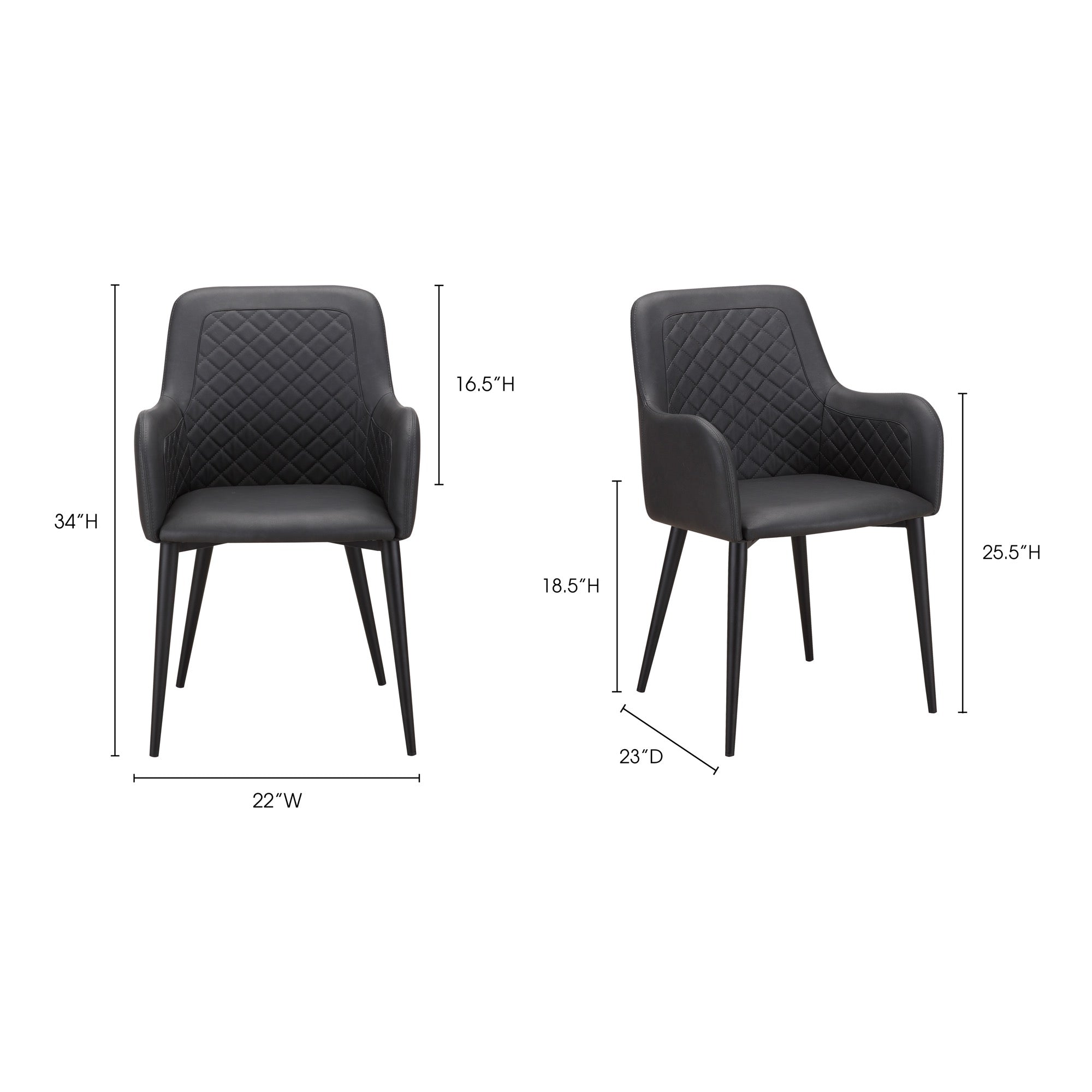 Cantata Dining Chair Black-M2 Dining Chairs Moe's Four Hands, Mid Century Modern Furniture, Old Bones Furniture Company, Old Bones Co, Modern Mid Century, Designer Furniture, Furniture Sale, Warehouse Furniture Sale, Cantata Dining Chair Black-M2 Sale, https://www.oldbonesco.com/