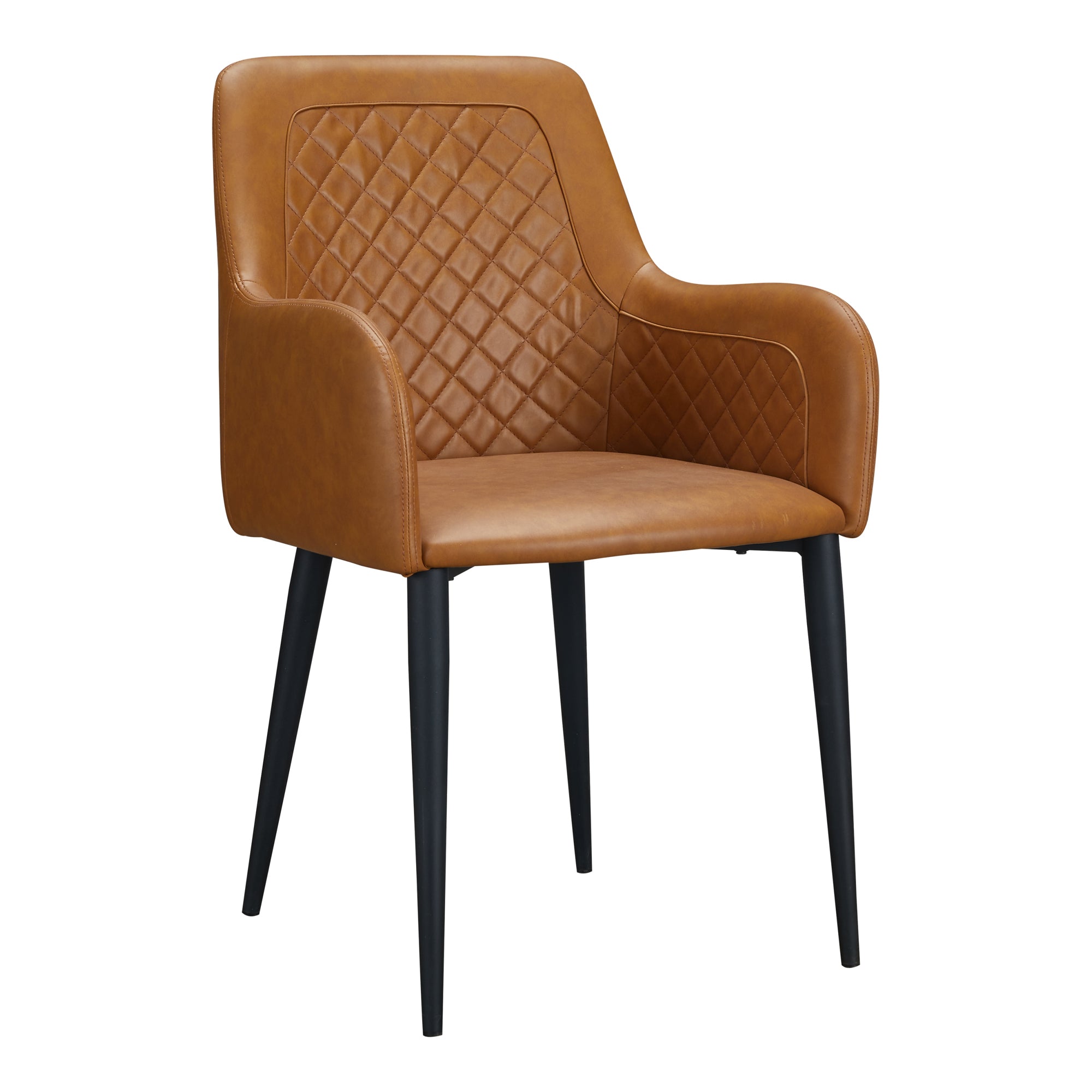 Cantata Dining Chair Tawny Vegan Leather - Set of Two Dining Chairs Moe's    Four Hands, Mid Century Modern Furniture, Old Bones Furniture Company, Old Bones Co, Modern Mid Century, Designer Furniture, Furniture Sale, Warehouse Furniture Sale, Cantata Dining Chair Tawny Vegan Leather - Set of Two Sale, https://www.oldbonesco.com/
