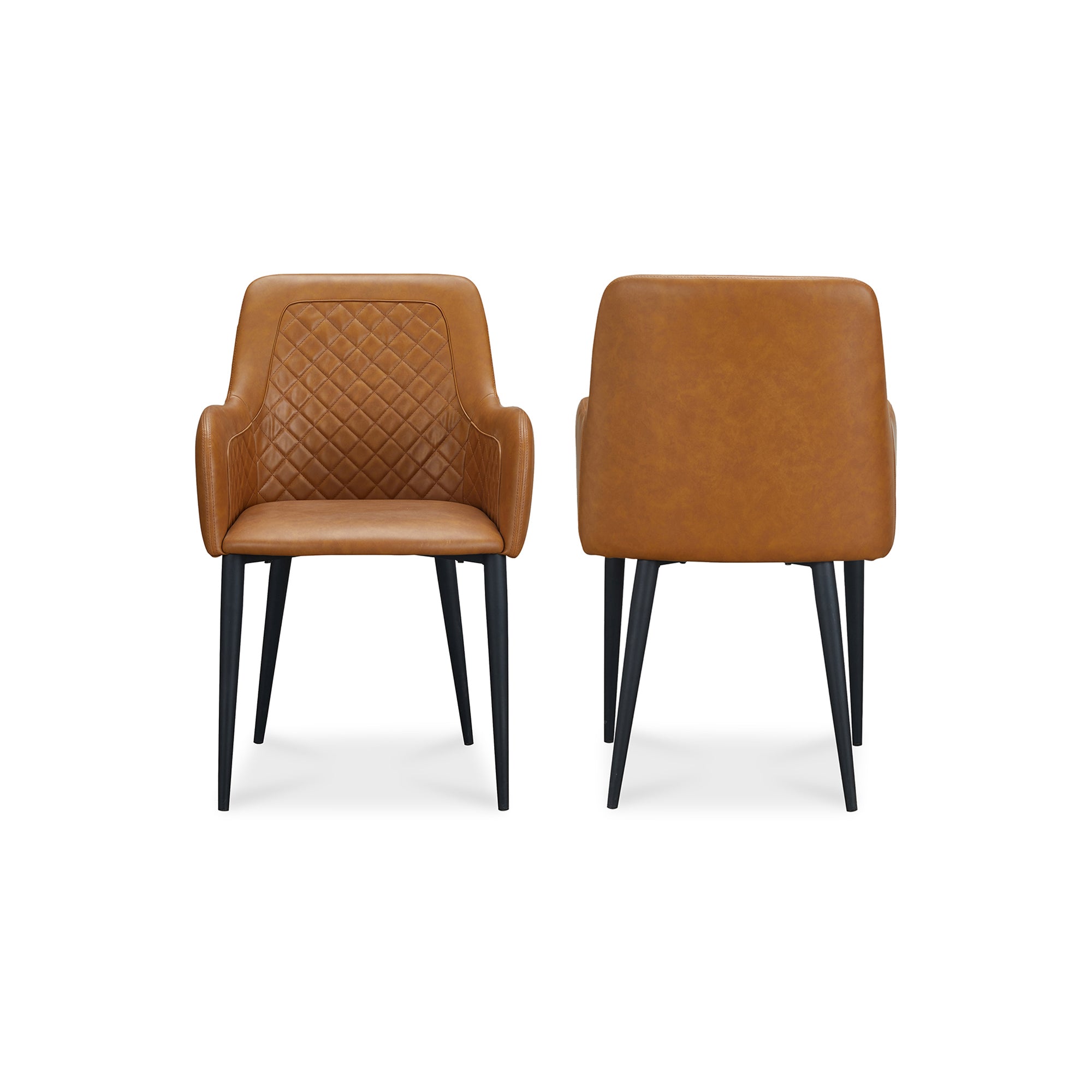 Cantata Dining Chair Tawny Vegan Leather - Set of Two Dining Chairs Moe's    Four Hands, Mid Century Modern Furniture, Old Bones Furniture Company, Old Bones Co, Modern Mid Century, Designer Furniture, Furniture Sale, Warehouse Furniture Sale, Cantata Dining Chair Tawny Vegan Leather - Set of Two Sale, https://www.oldbonesco.com/