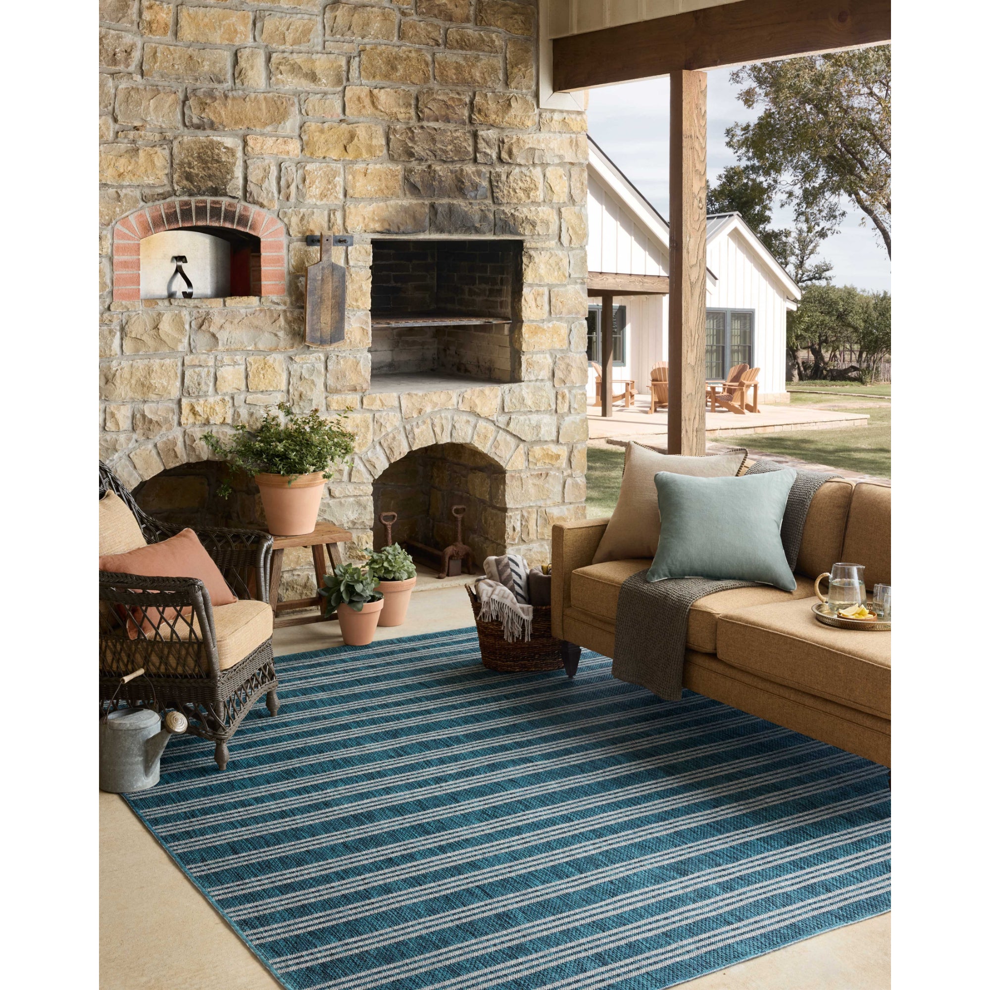 Loloi Easton Teal/Fog Rug