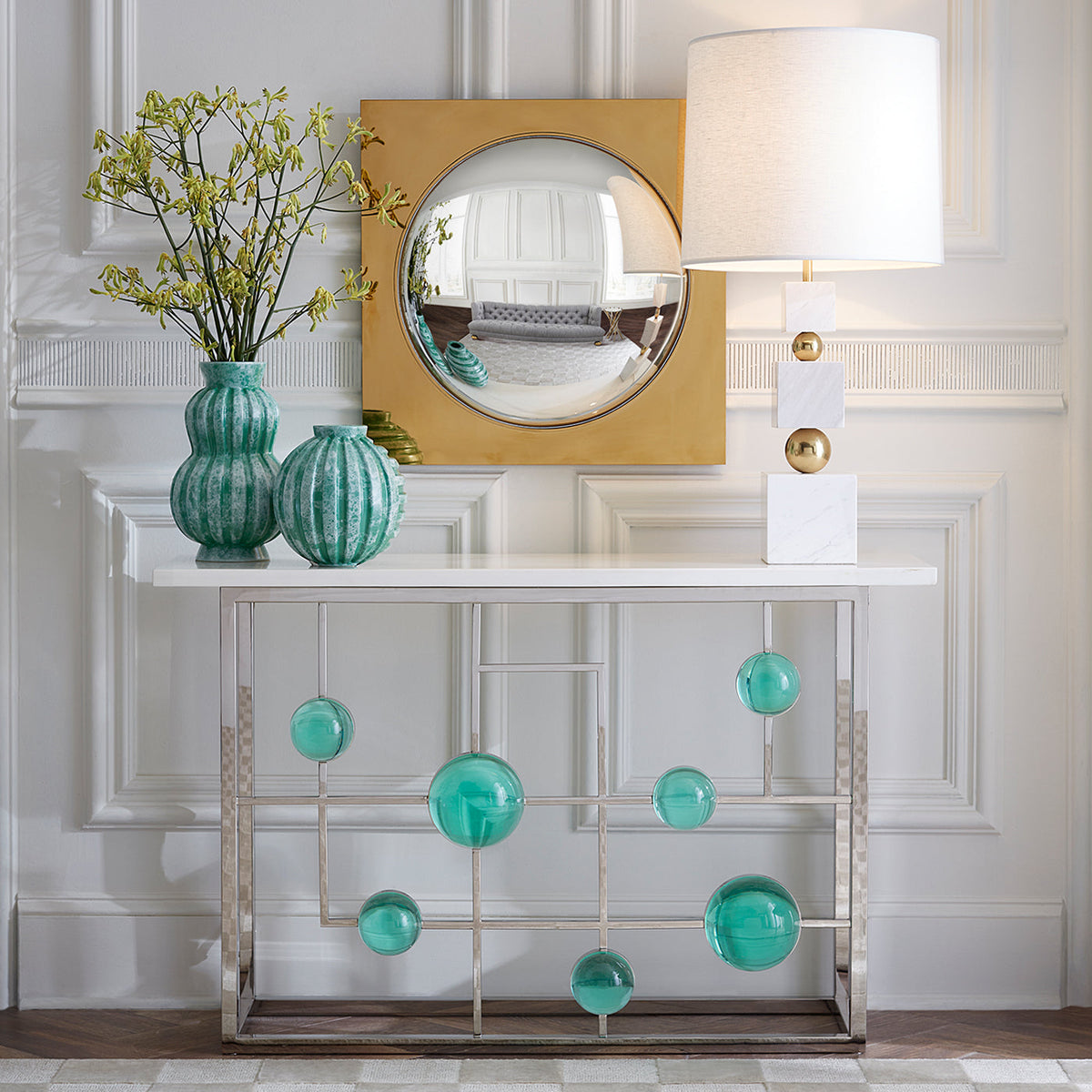 Globo Fretwork Console Table