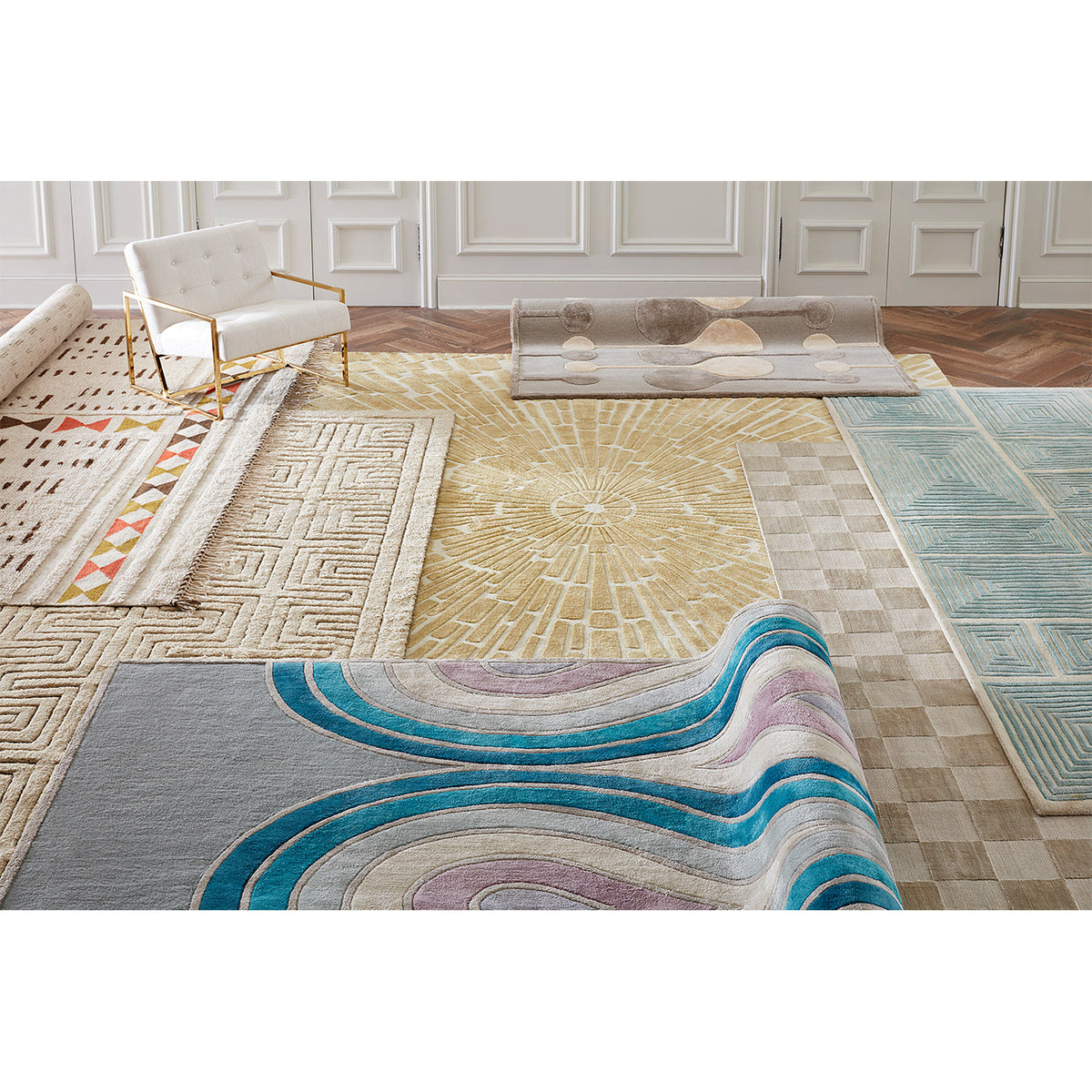 Sunburst Hand-Knotted Rug