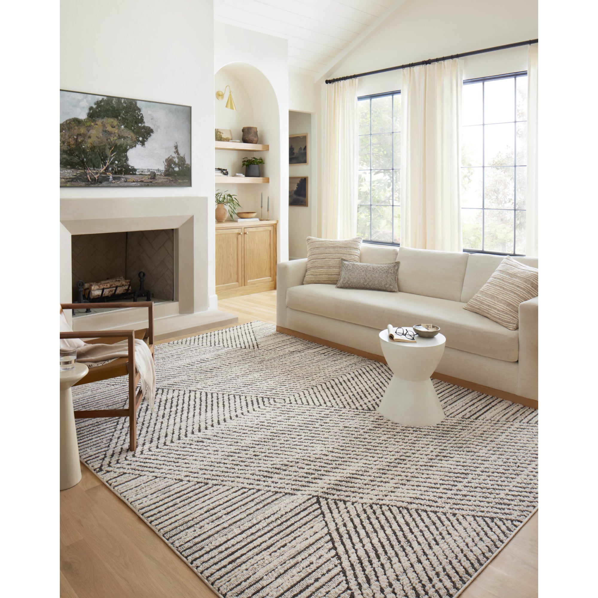 Loloi Fabian FAB-06 Charcoal/Ivory Rug