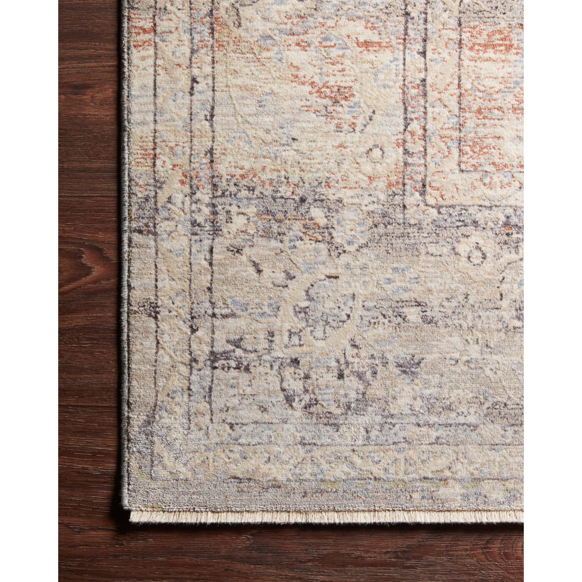 Loloi Faye Denim/Rust Rug