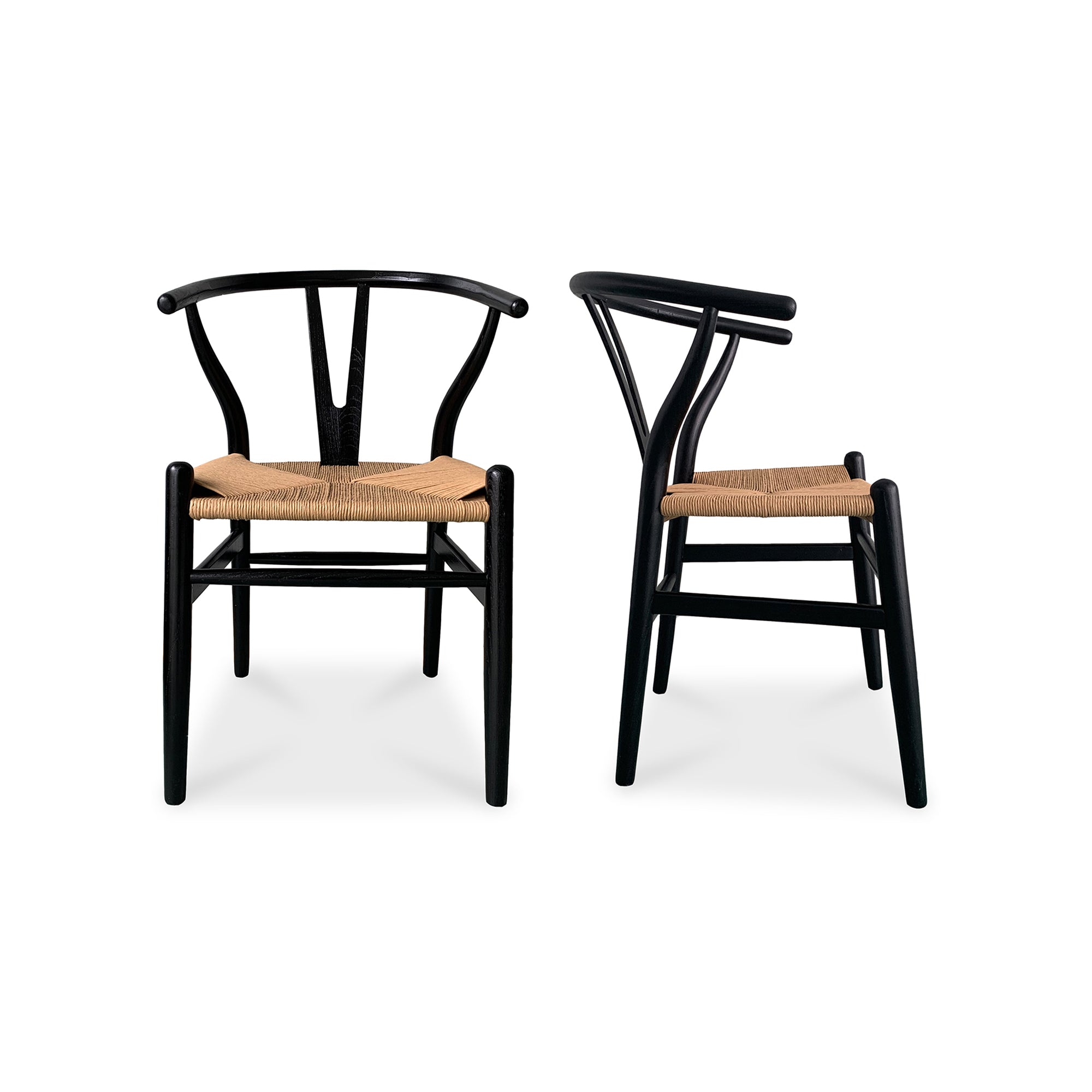 Ventana Dining Chair-M2 (Set of 2) Black/Natural SeatDining Chairs Moe's Black/Natural Seat Four Hands, Mid Century Modern Furniture, Old Bones Furniture Company, Old Bones Co, Modern Mid Century, Designer Furniture, Furniture Sale, Warehouse Furniture Sale, Ventana Dining Chair-M2 (Set of 2) Sale, https://www.oldbonesco.com/