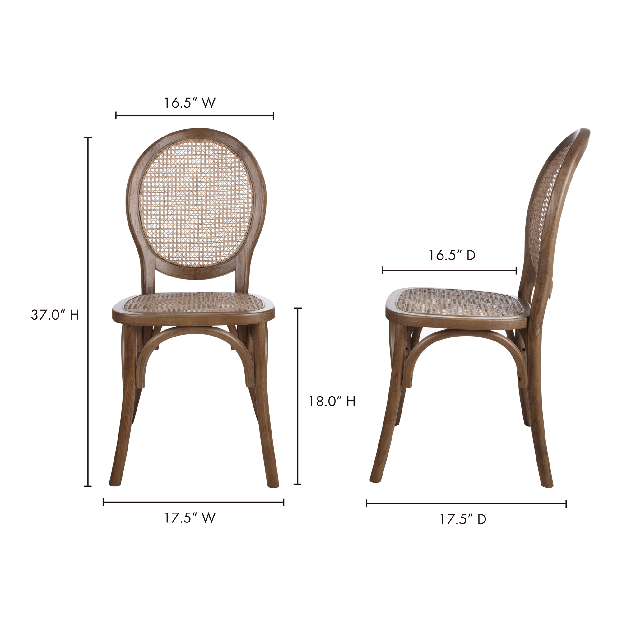 Rivalto Dining Chair-M2 (Set of 2) Dining Chairs Moe's Four Hands, Mid Century Modern Furniture, Old Bones Furniture Company, Old Bones Co, Modern Mid Century, Designer Furniture, Furniture Sale, Warehouse Furniture Sale, Rivalto Dining Chair-M2 (Set of 2) Sale, https://www.oldbonesco.com/