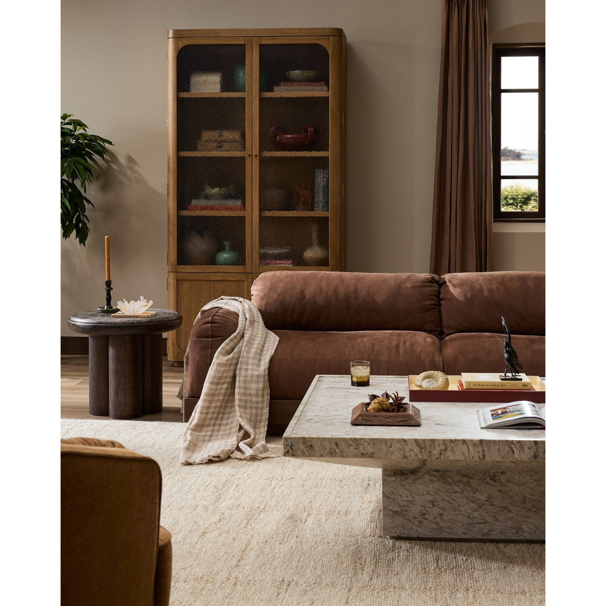 Zeke End Table - Coco Ash Veneer by Four Hands
