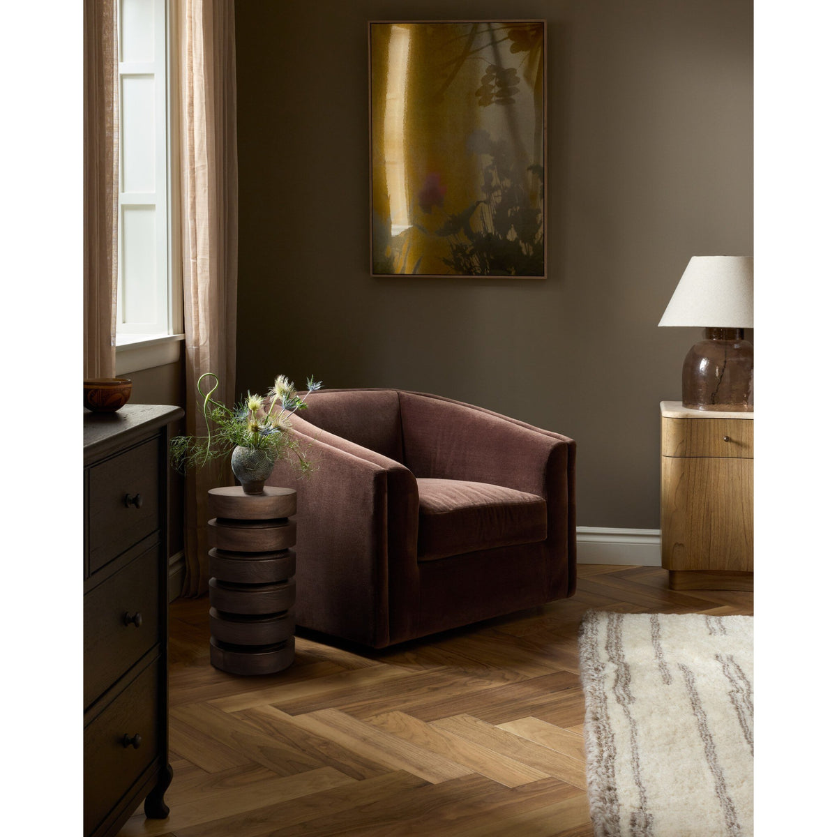 Jett End Table - Rustic Mango