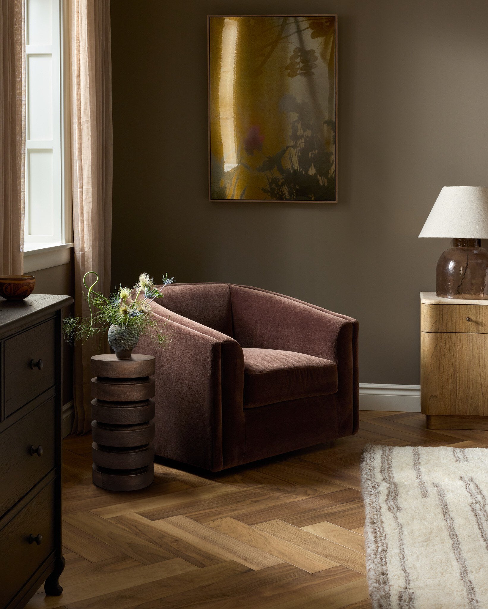 Jett End Table - Rustic Mango