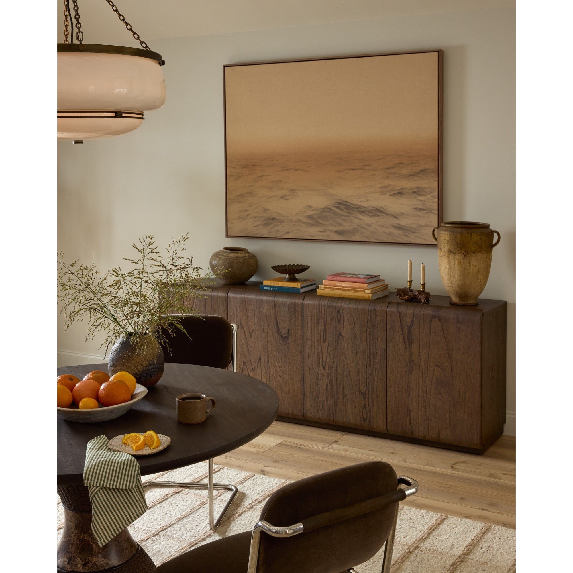 Arlet Sideboard - Stained Saddle Brown Mindi Veneer