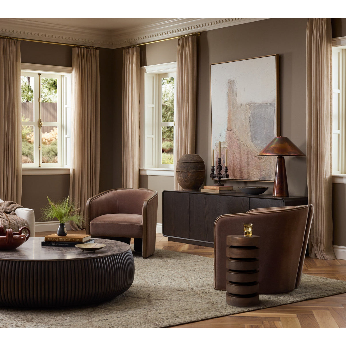 Voss Chair - Monte Mushroom by Four Hands