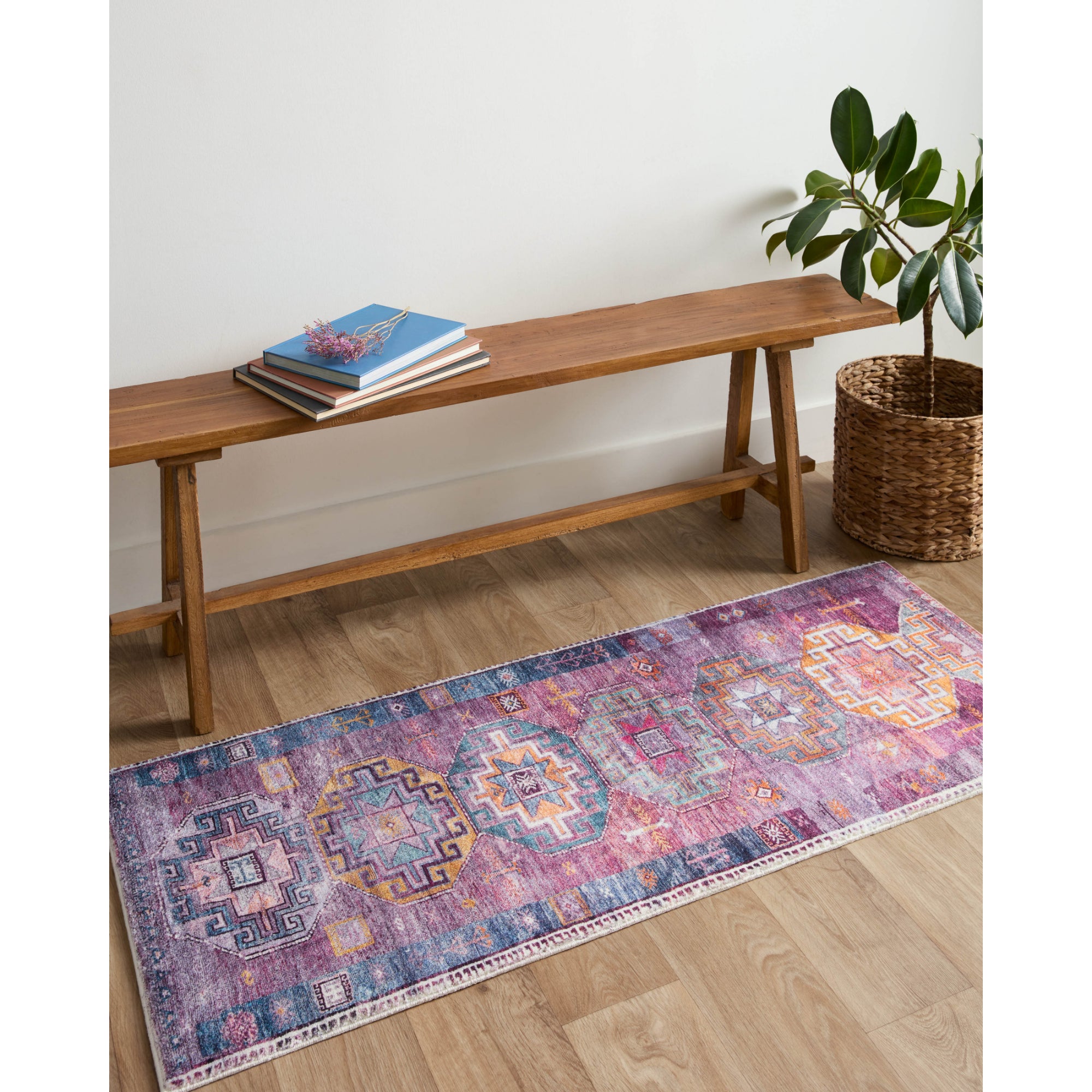 Loloi Fiona Blue/Purple 2'-0" x 5'-0" Accent Rug