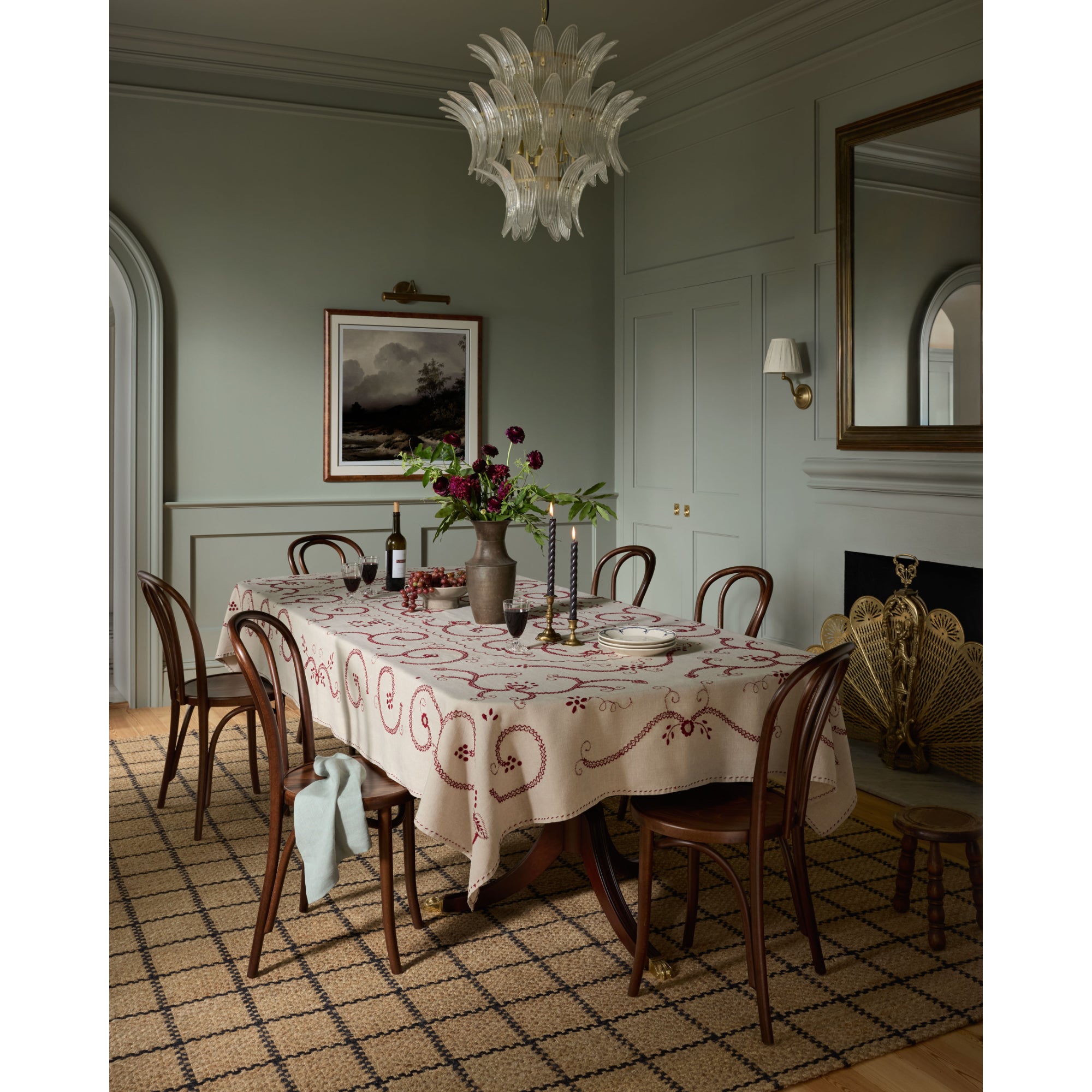 Chris Loves Julia x Loloi Fletcher Natural/Black Rug
