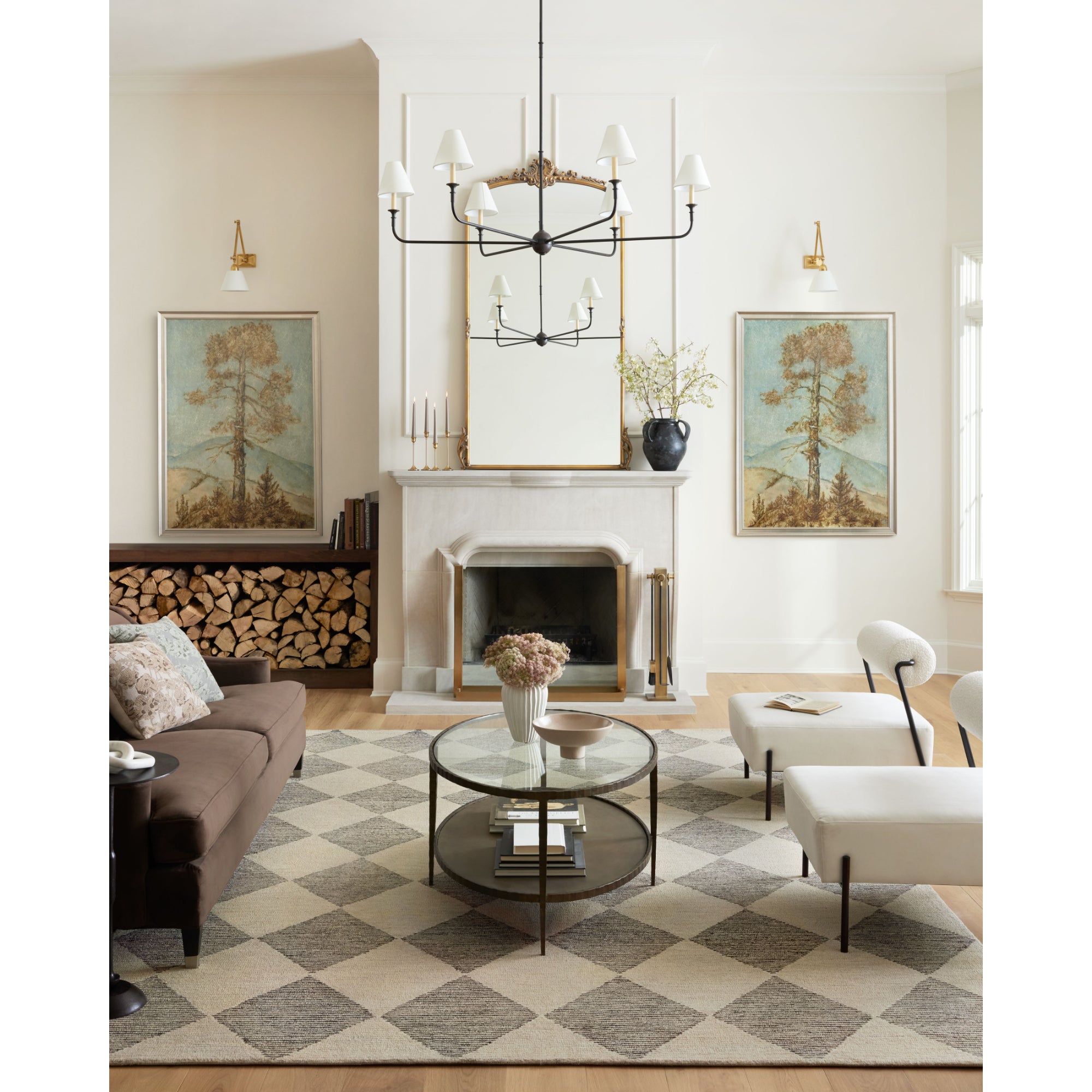 Chris Loves Julia x Loloi Francis Beige/Charcoal Rug