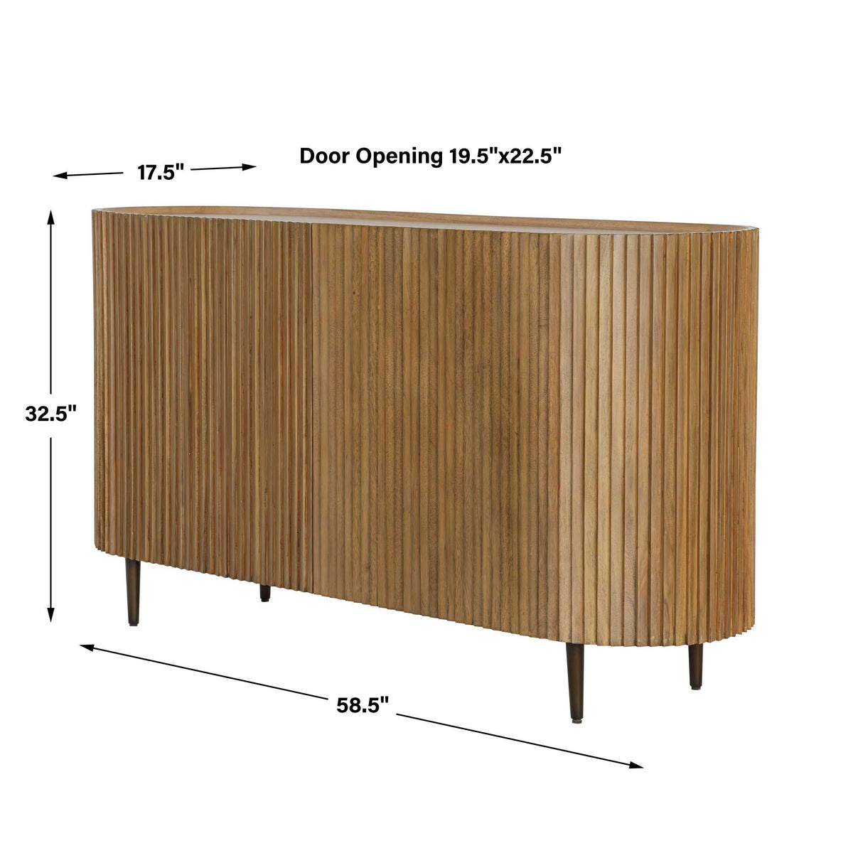 Uttermost Reese Pleated 2 Door Cabinet