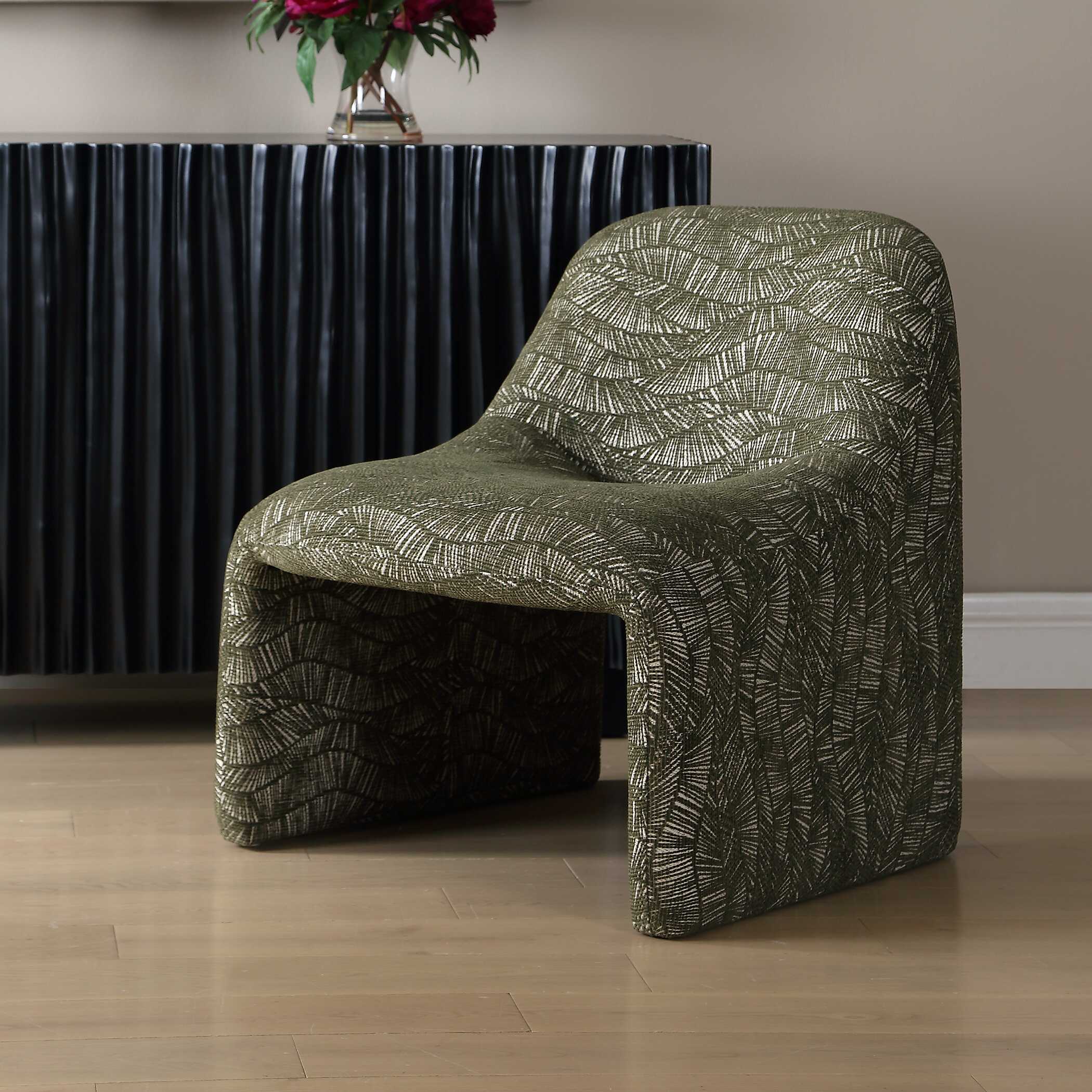 Uttermost Menlo Olive Green Accent Chair