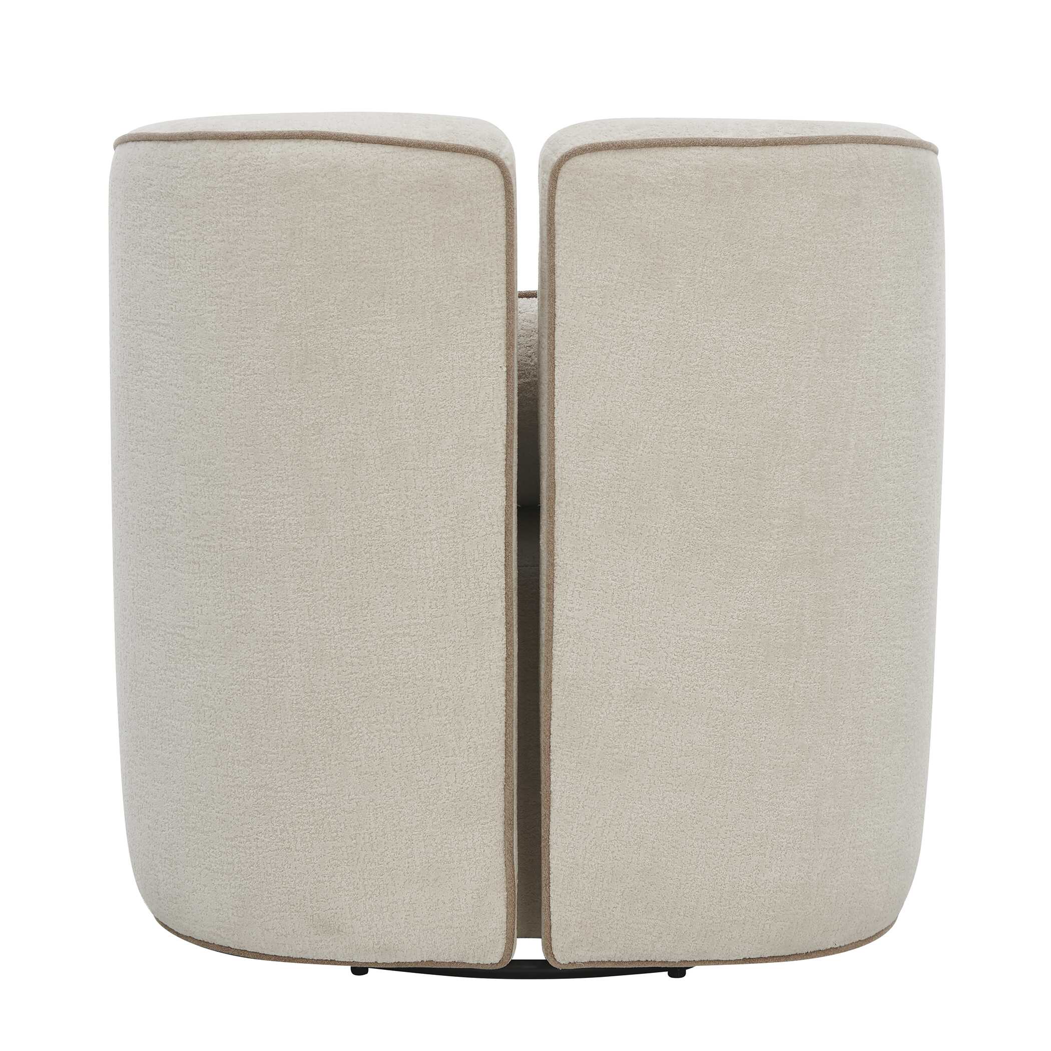 Uttermost Vega Ecru Swivel Chair