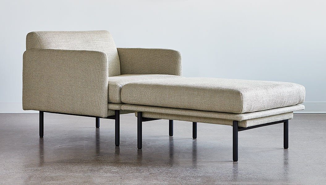 Foundry Chaise Chaise Gus* Four Hands, Mid Century Modern Furniture, Old Bones Furniture Company, Old Bones Co, Modern Mid Century, Designer Furniture, https://www.oldbonesco.com/