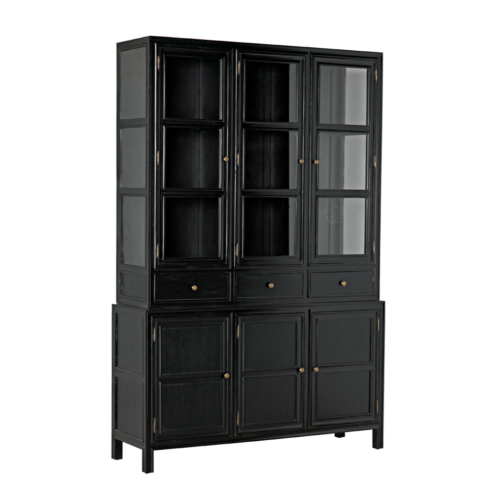 Colonial Hutch Tall Cabinets Noir Hand Rubbed Black , Black Friday Sale Noir Furniture Sale, Old Bones Co, Mid Century Furniture Sale, Four Hands Furniture, Black Friday Sale Colonial Hutch,Gus Sale, Perigold Colonial Hutch Tall Cabinets Black Friday Sale , Perigold Sale Colonial Hutch,Colonial Hutch Lulu and Georgia, Burke Decor Sale Colonial Hutch, www.oldbonesco.com