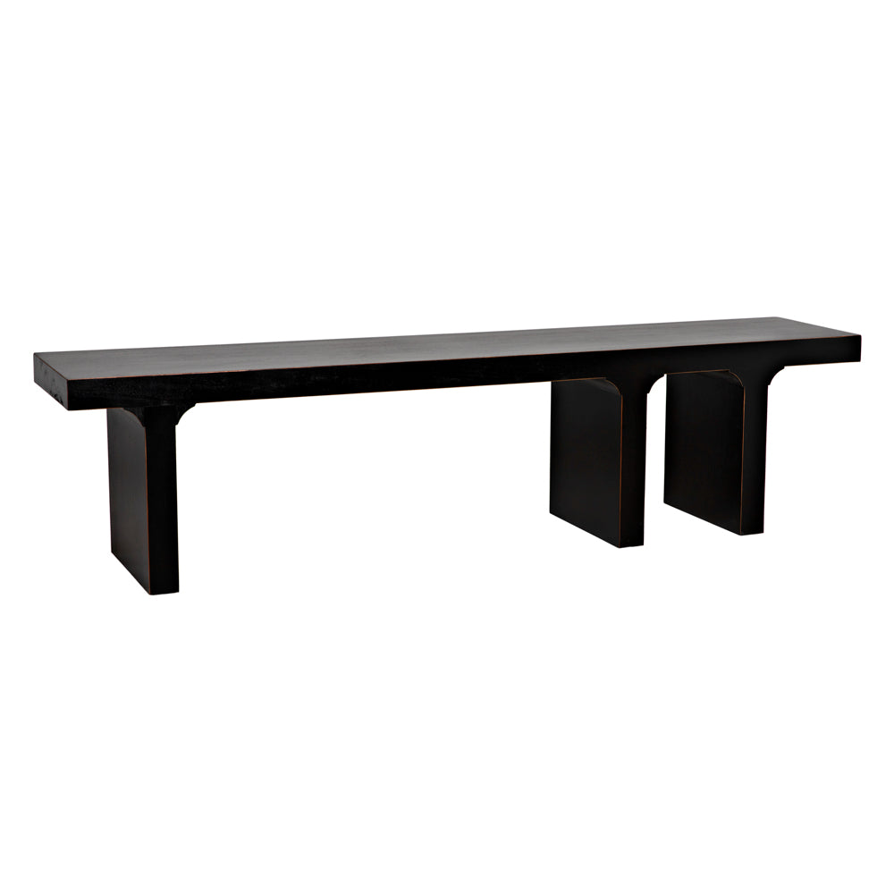 Kir Bench Benches Noir Hand Rubbed Black , Black Friday Sale Noir Furniture Sale, Old Bones Co, Mid Century Furniture Sale, Four Hands Furniture, Black Friday Sale Kir Bench,Gus Sale, Perigold Kir Bench Benches Black Friday Sale , Perigold Sale Kir Bench,Kir Bench Lulu and Georgia, Burke Decor Sale Kir Bench, www.oldbonesco.com