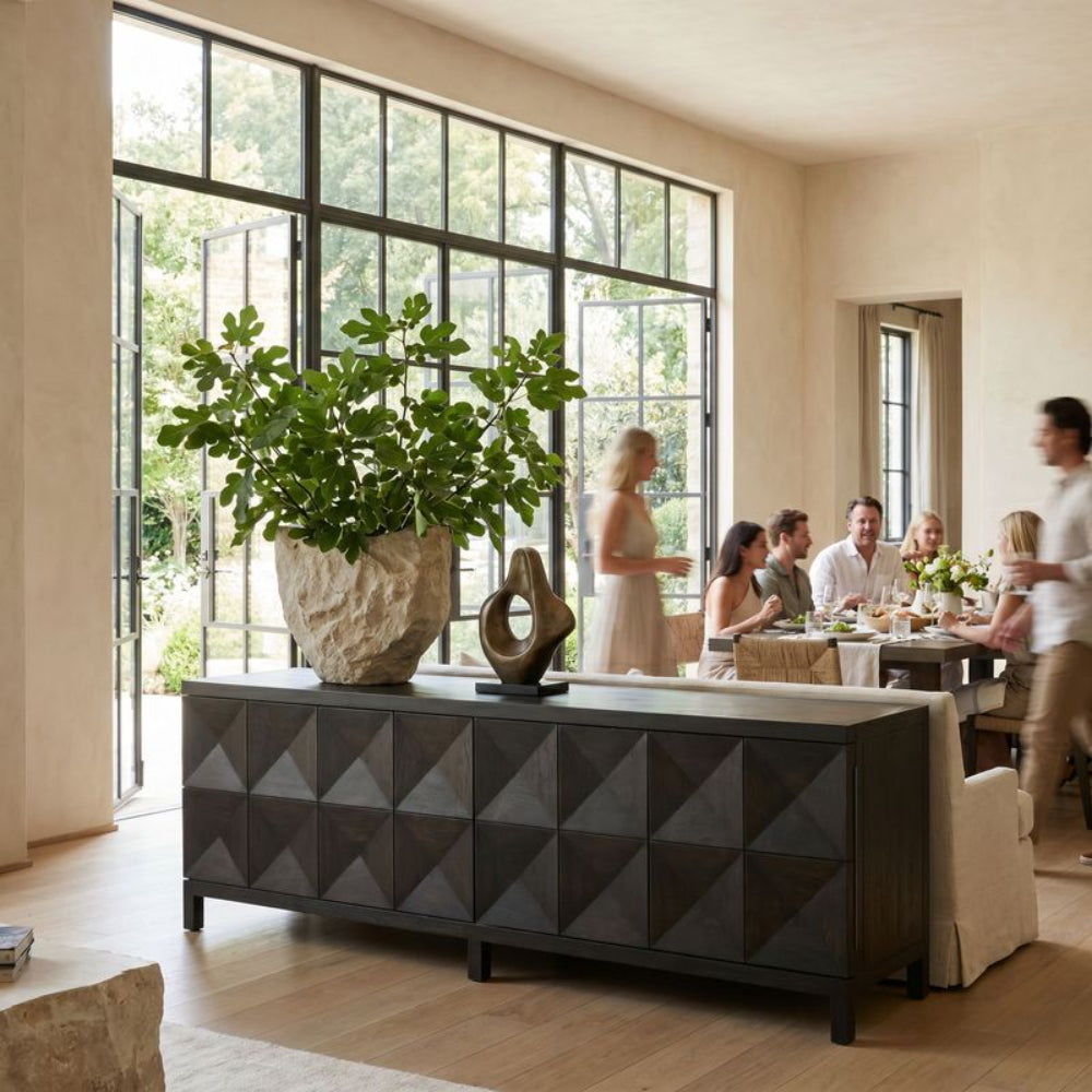 Quadrant 4 Door Sideboard - Ebony