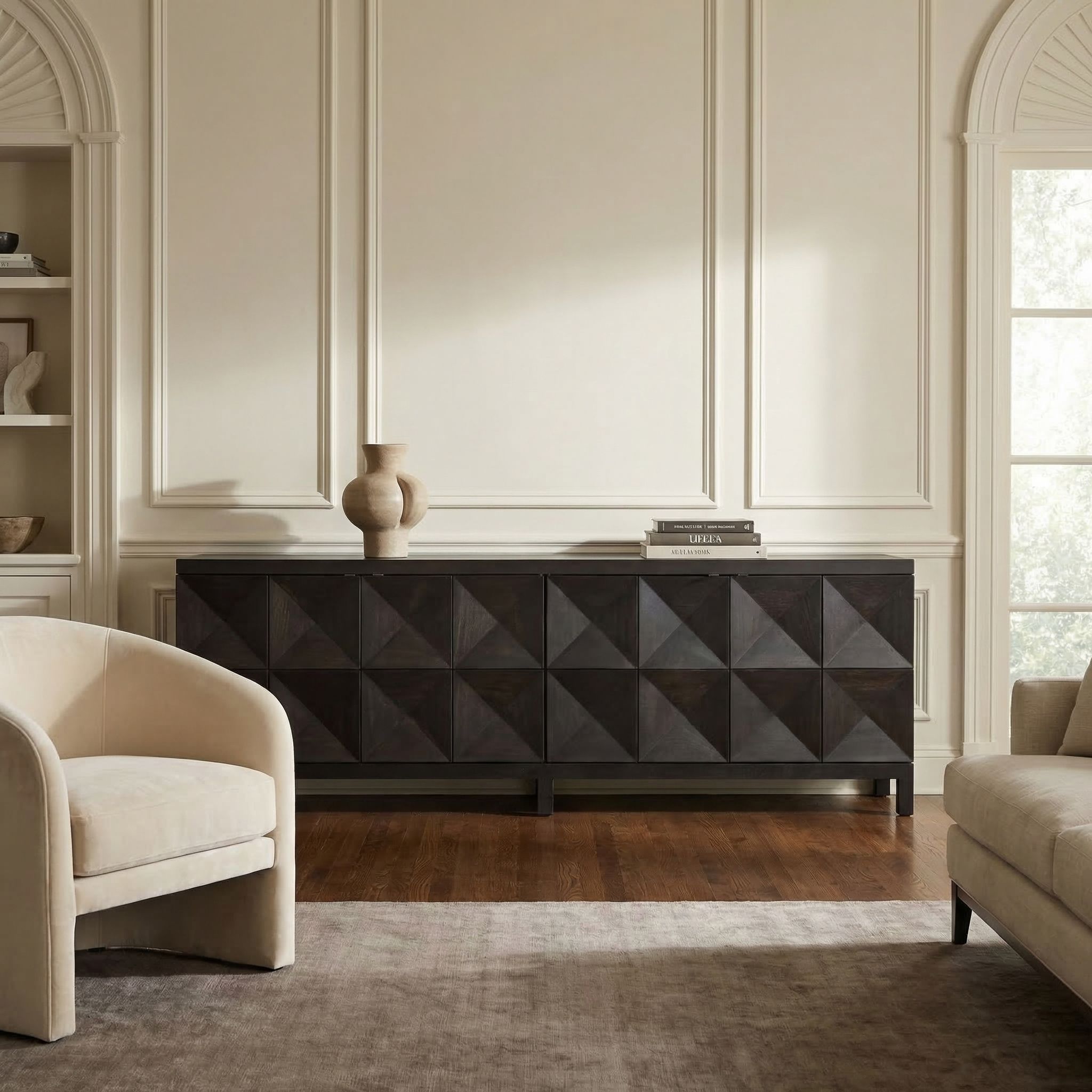 Quadrant 4 Door Sideboard - Ebony