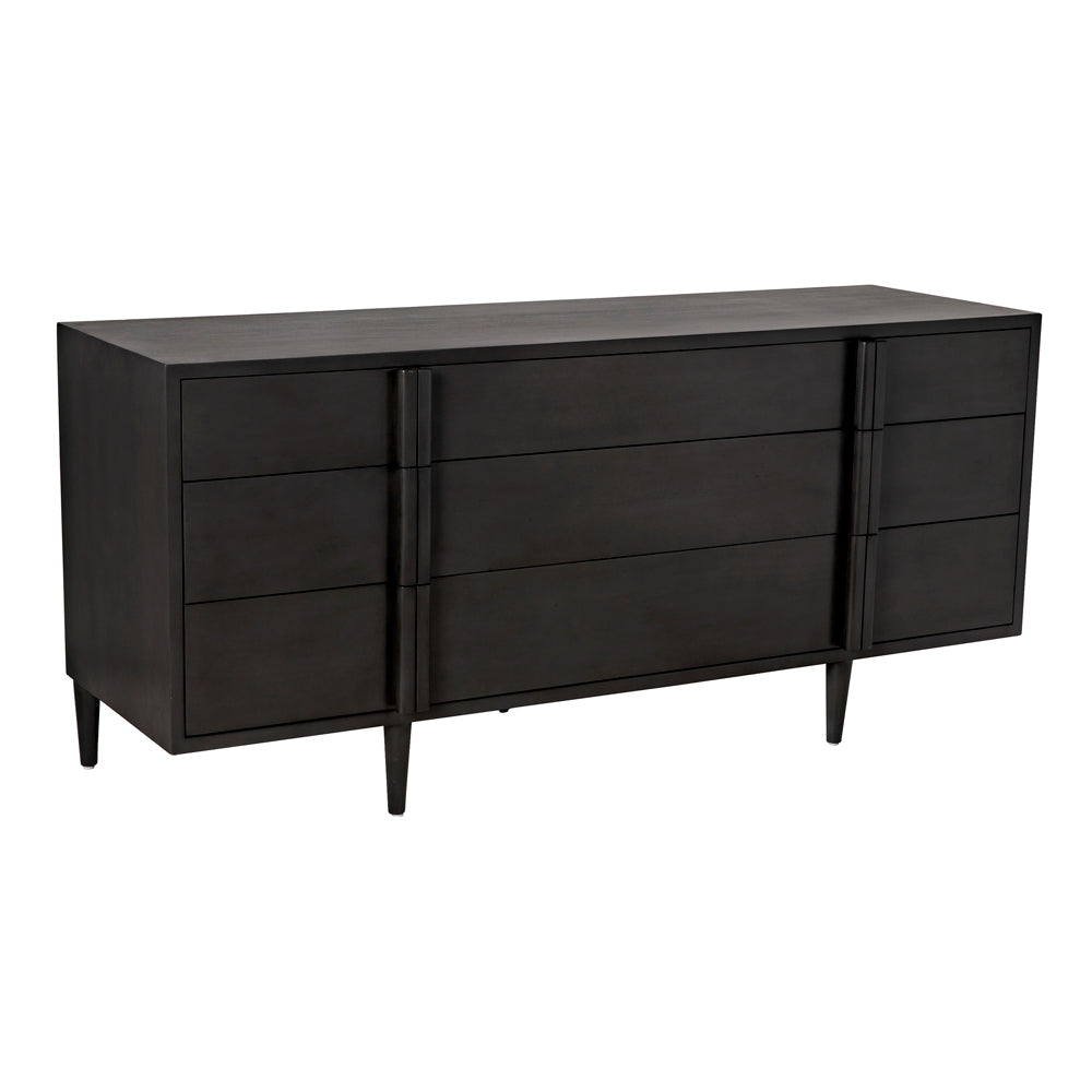Morten 9 Drawer Dresser - Pale - Noir