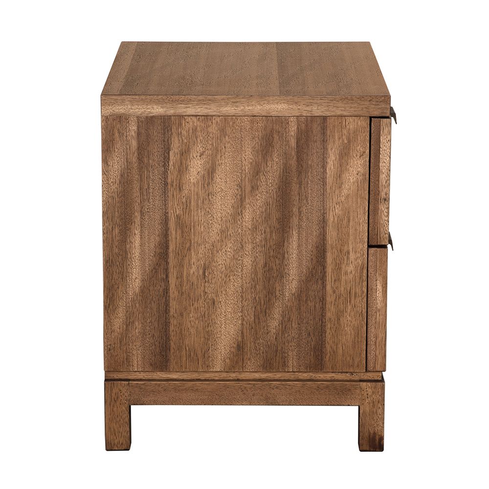 Musashi 2 Drawer Small Cabinet - Dark Walnut