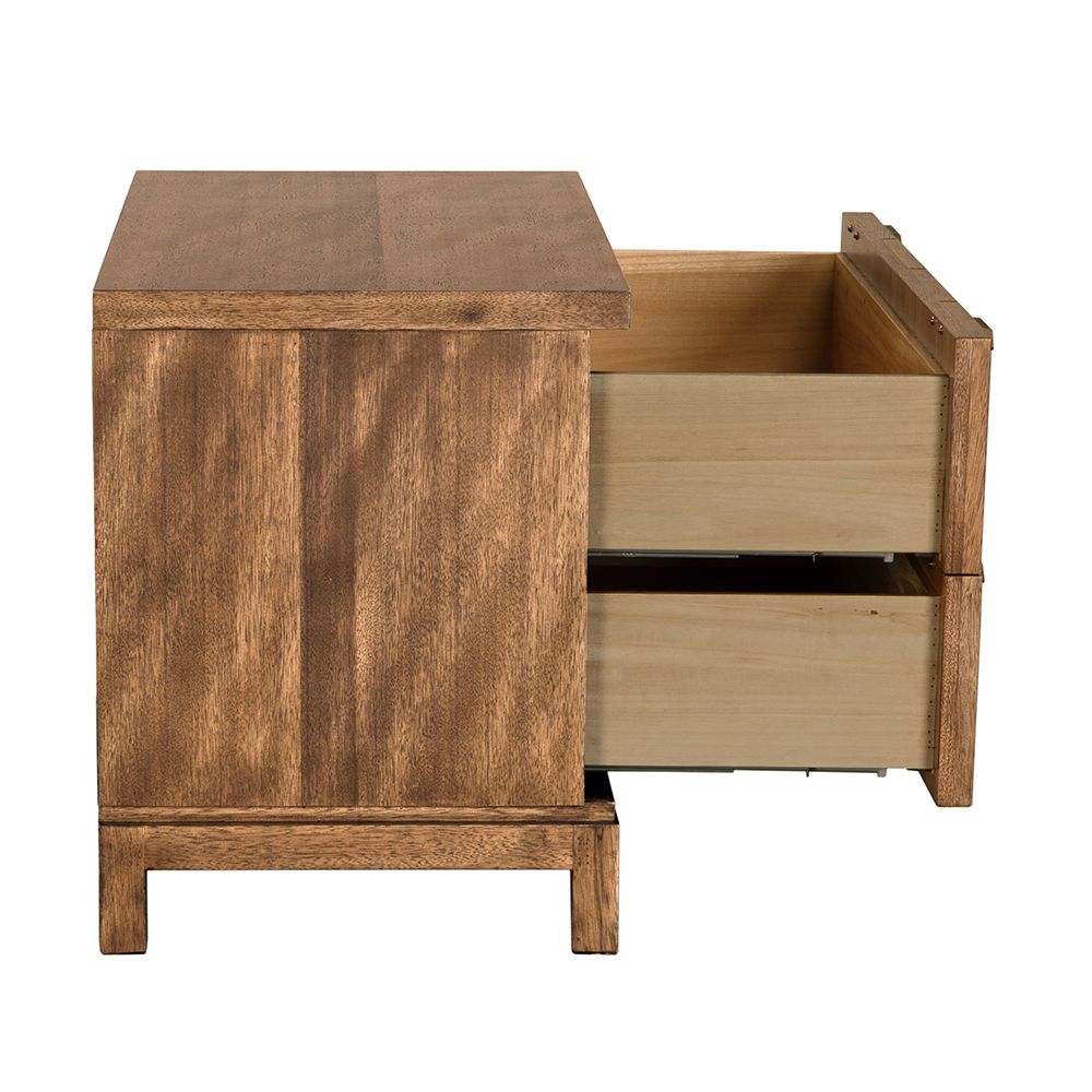 Musashi 2 Drawer Large Cabinet - Dark Walnut