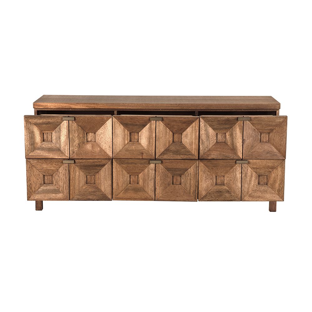 Musashi 6 Drawer Cabinet - Dark Walnut