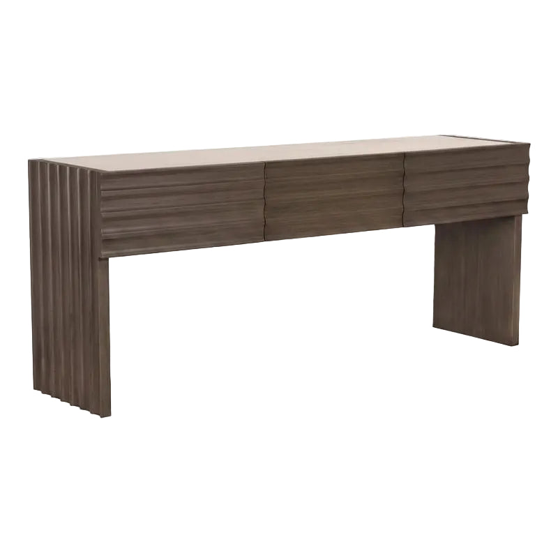 Wolf Console with White Marble Top