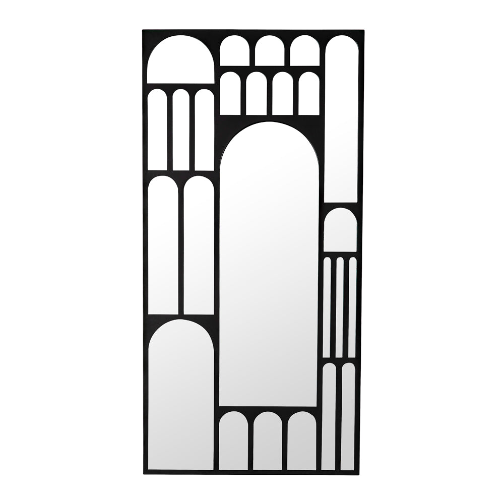Doorway Mirror - Black Steel