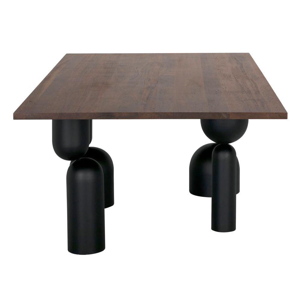 Leandra Dining Table with Walnut Top