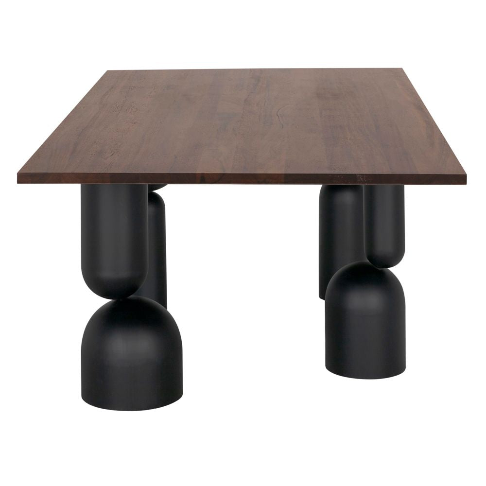 Leandra Dining Table with Walnut Top