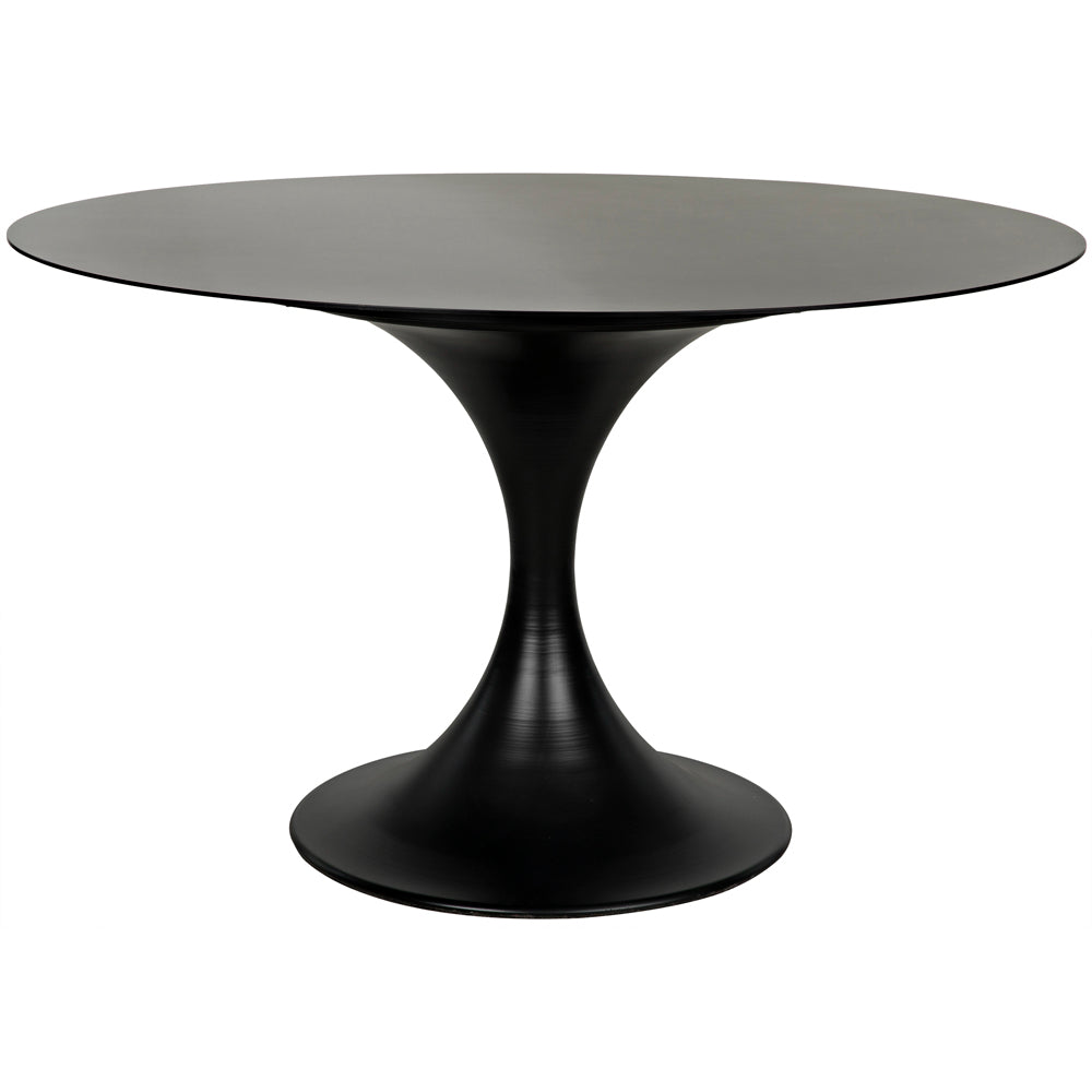 Herno Dining Table Dining Tables Noir Matte Black 48" , Black Friday Sale Noir Furniture Sale, Old Bones Co, Mid Century Furniture Sale, Four Hands Furniture, Black Friday Sale Herno Dining Table,Gus Sale, Perigold Herno Dining Table Dining Tables Black Friday Sale , Perigold Sale Herno Dining Table,Herno Dining Table Lulu and Georgia, Burke Decor Sale Herno Dining Table, www.oldbonesco.com
