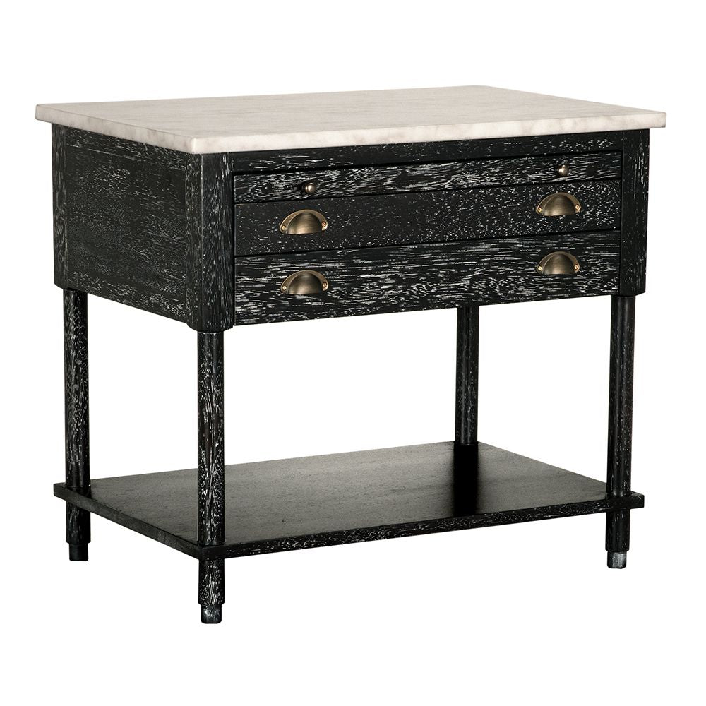 Artemio Side Table with Marble Top